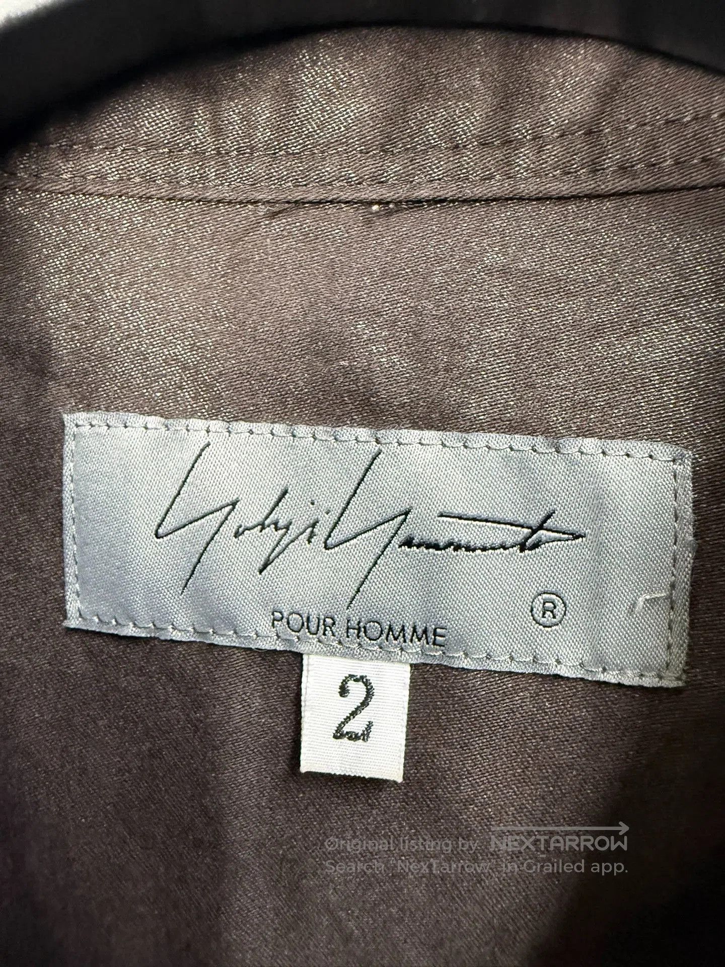 Yohji Yamamoto Yohji Yamamoto Pour Homme Coated Waxed Crinkled Shirt. Size US M / EU 48-50 / 2 - 8 Thumbnail