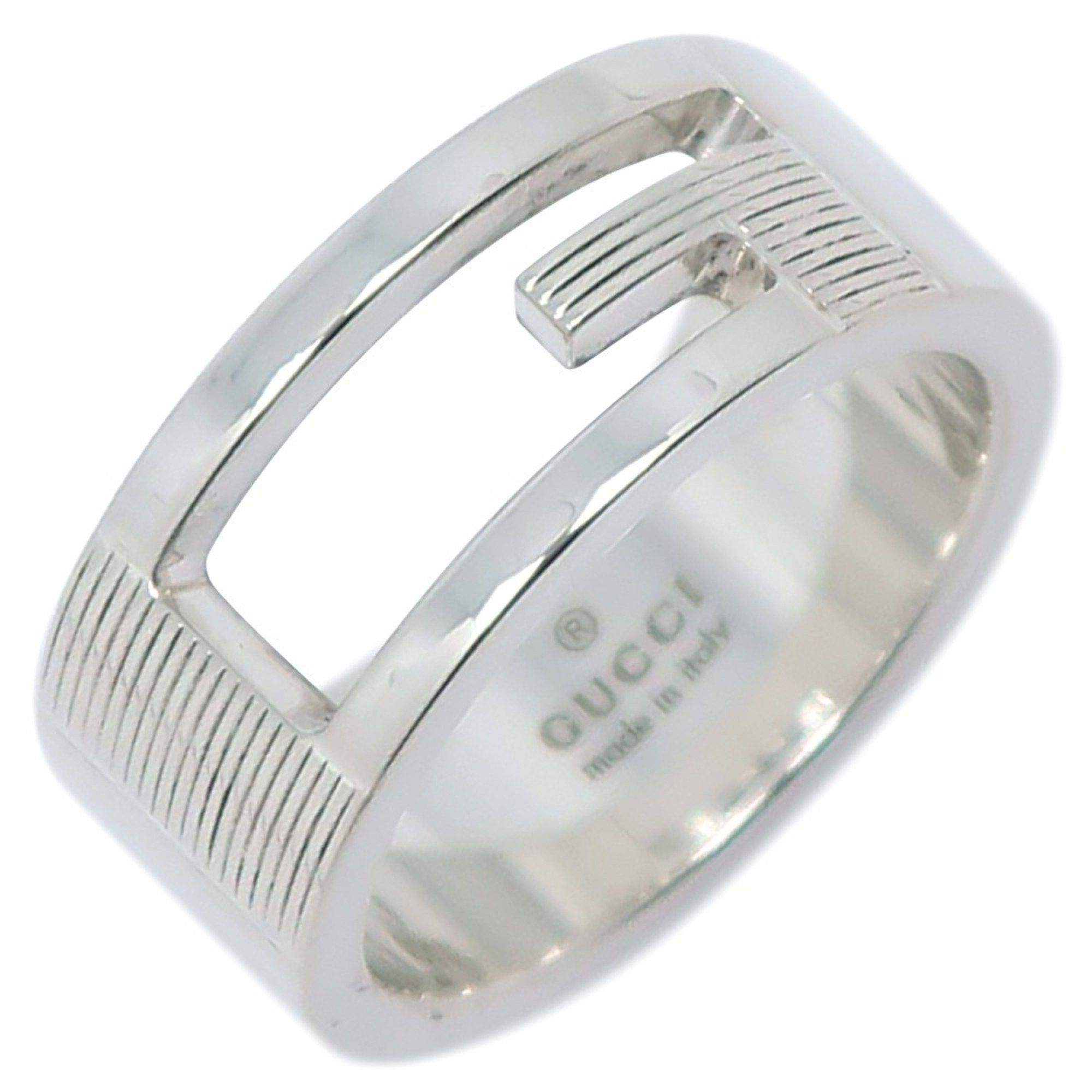 Gucci Gucci Branded G Ring, Size 10, Sterling Silver, Approx. 7.1g, Women's Size ONE SIZE - 1 Thumbnail