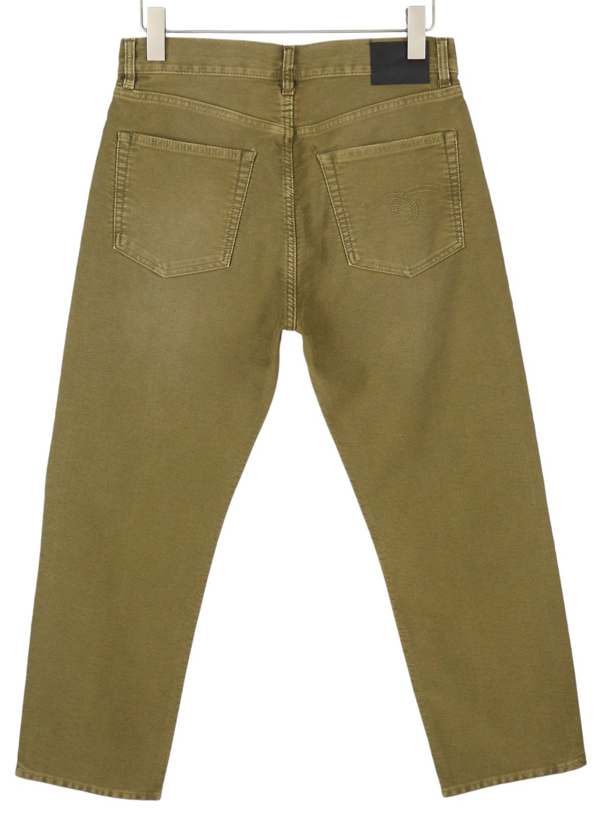 R13 BOYFRIEND 27 Olive Garment Dyed Moleskin Faded FW25 86611 Size 27" / US 4 / IT 40 - 2 Thumbnail
