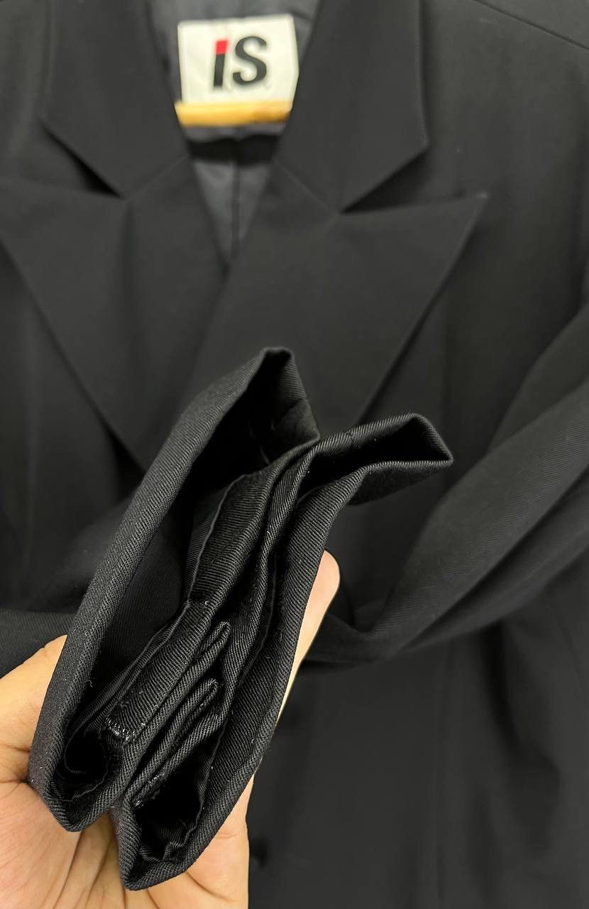 Issey Miyake Vintage 80s Issey Miyake Black Wool Coat Cardigan Jacket Size M / US 6-8 / IT 42-44 - 9 Thumbnail