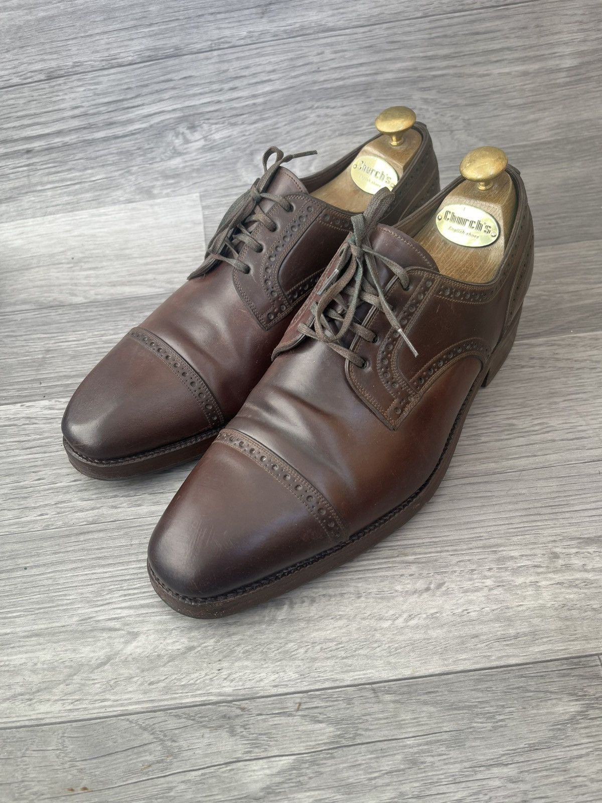 Carmina Carmina shell cordovan cap-toe oxford leather shoes uk 7 Size US 8 / EU 41 - 4 Thumbnail