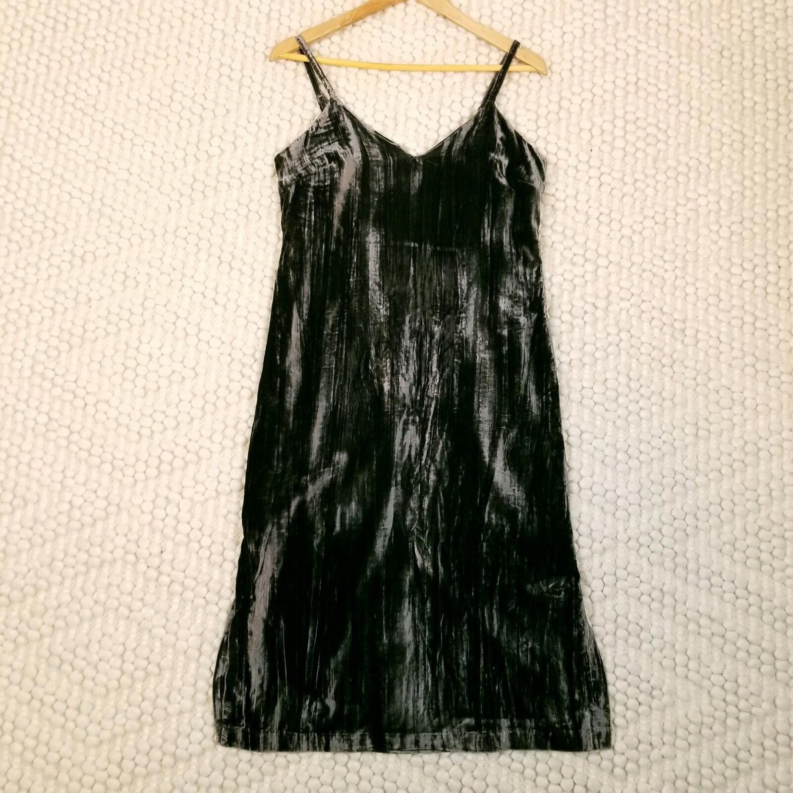 Splendid NWT Splendid Crushed Velvet Sleeveless Midi Dress Black Sz M Size M / US 6-8 / IT 42-44 - 7 Thumbnail