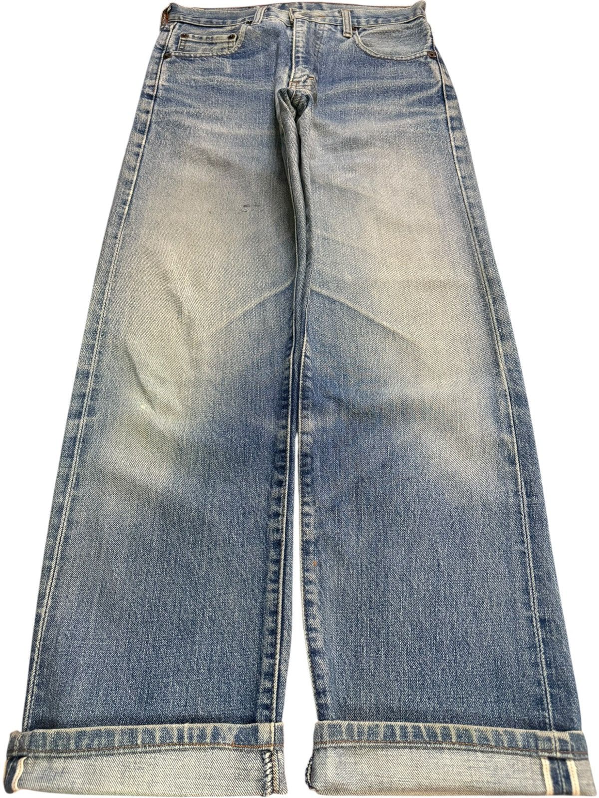 Levi's Vintage 90s Levis 502XX Selvedge Big E Mud Wash Loose Jeans Size US 29 - 1 Thumbnail