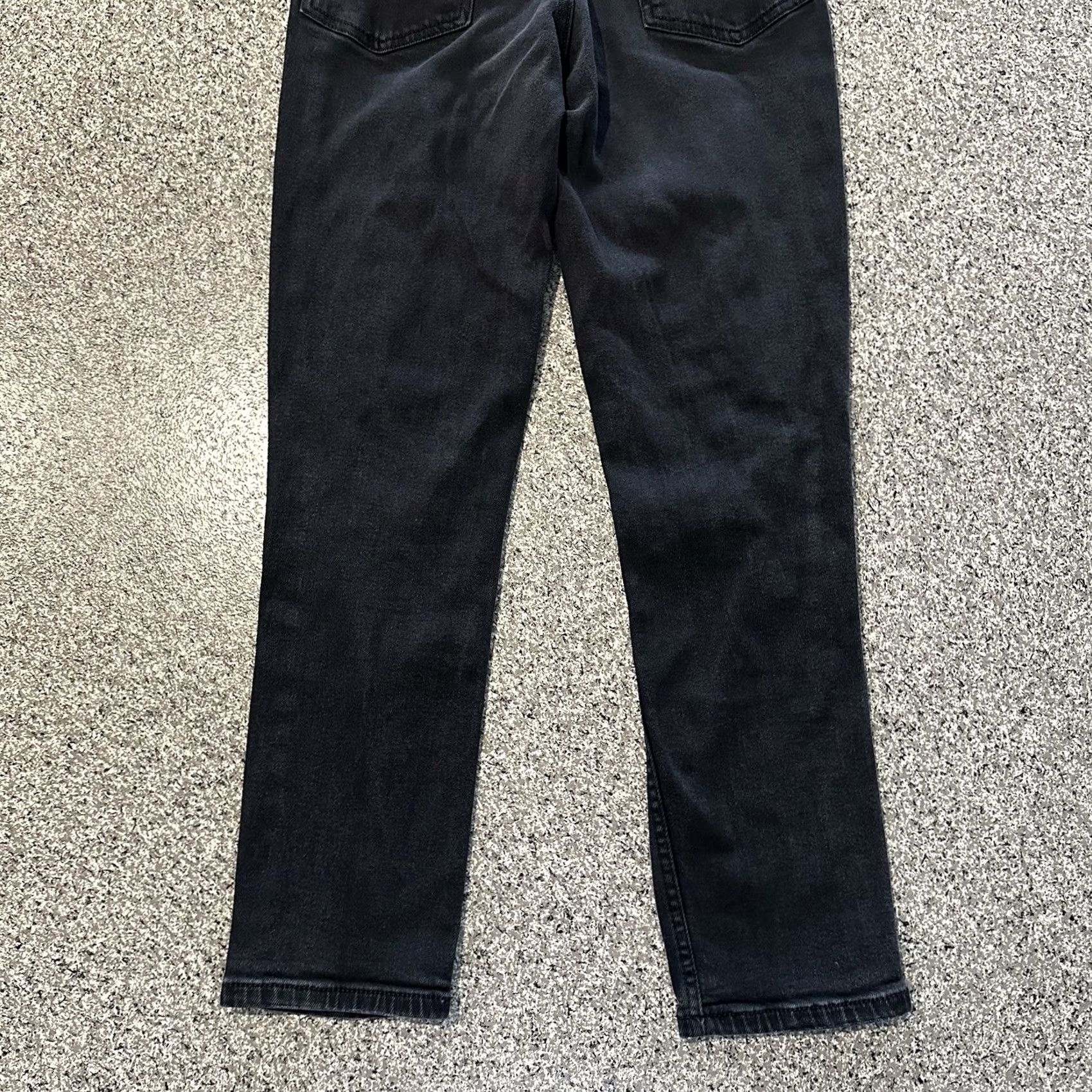 Vintage Aérópostale Jeans Women's 4 R 26x27 High Rise Mom Distressed Relaxed Black Jeans Size 26" / US 2 / IT 38 - 5 Thumbnail