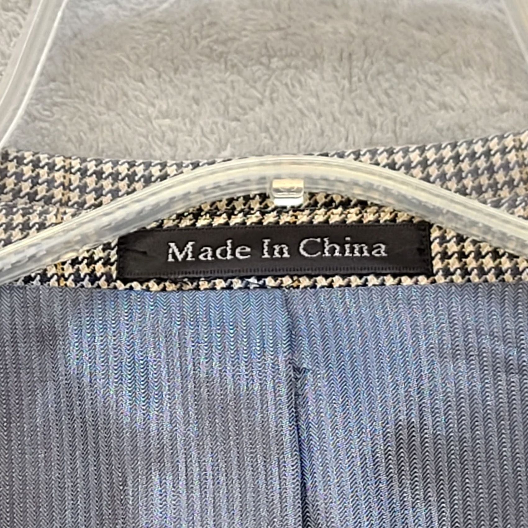 Pendleton Pendleton Blazer Mens 46R Wool Tweed Houndstooth 2 Button Single-Breasted Notch Lapel Multicolor Wool Blazer Mens Size 46R - 4 Thumbnail