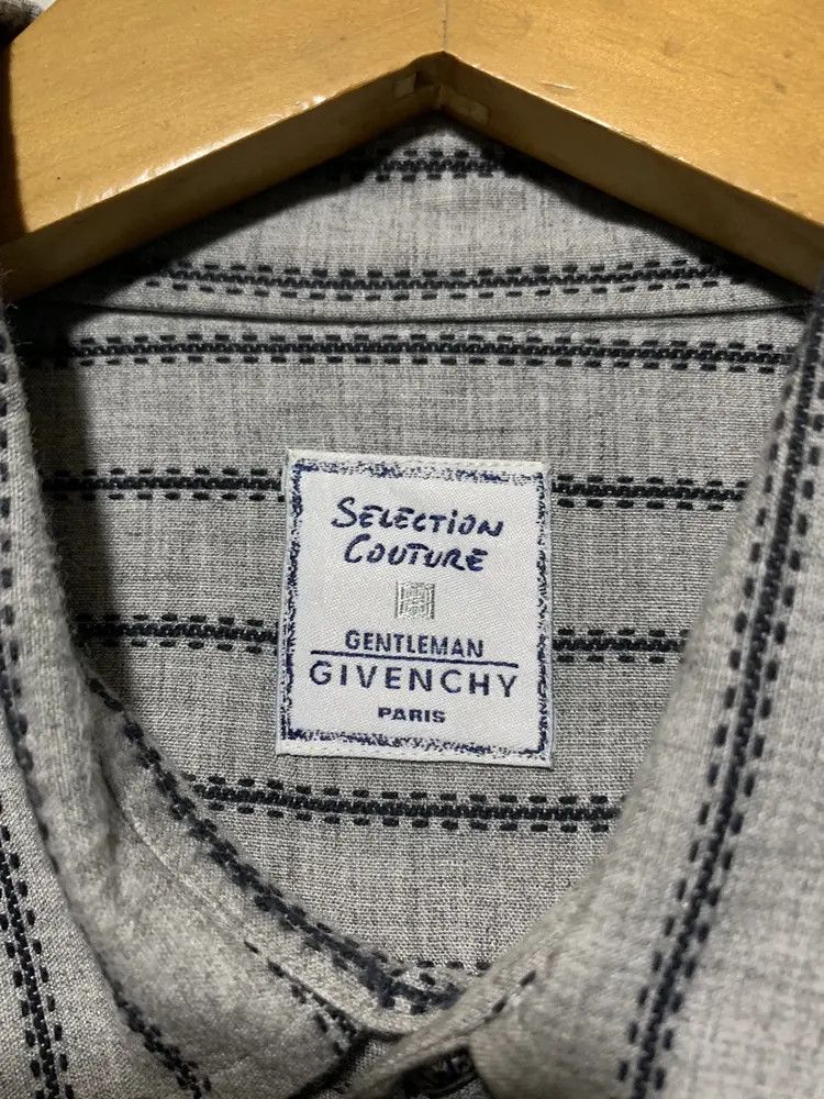 Givenchy Vintage Givenchy stitches stripe shirt Size US M / EU 48-50 / 2 - 8 Thumbnail