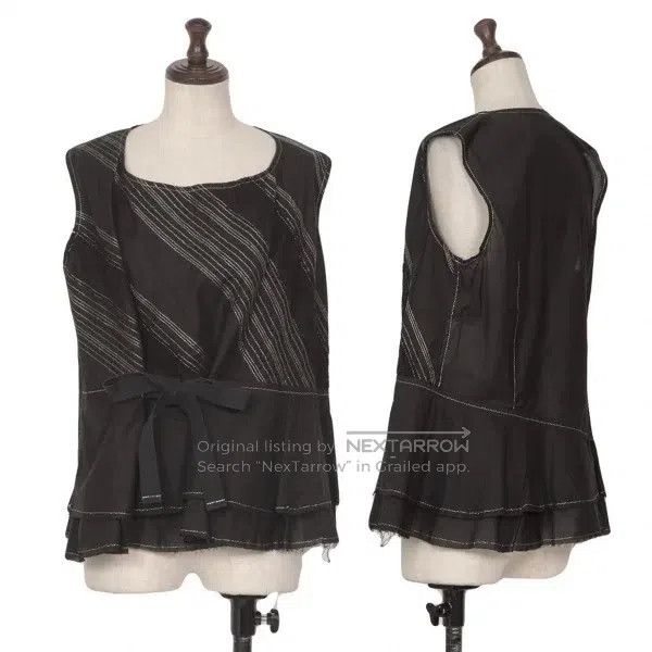 Comme des Garcons Comme Des Garcons Black Retro Pattern Bow Tie Vest Size M / US 6-8 / IT 42-44 - 1 Thumbnail
