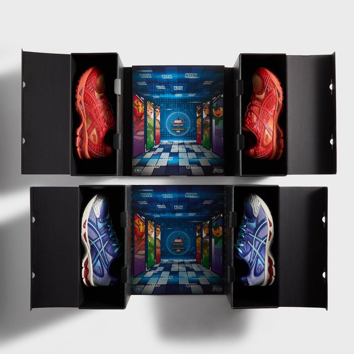 Asics × Kith × Marvel Comics Marvel Kith ASICS Gel-Nimbus 10.1 Iron Man Mega Man Size 11 Size US 11 / EU 44 - 19 Thumbnail