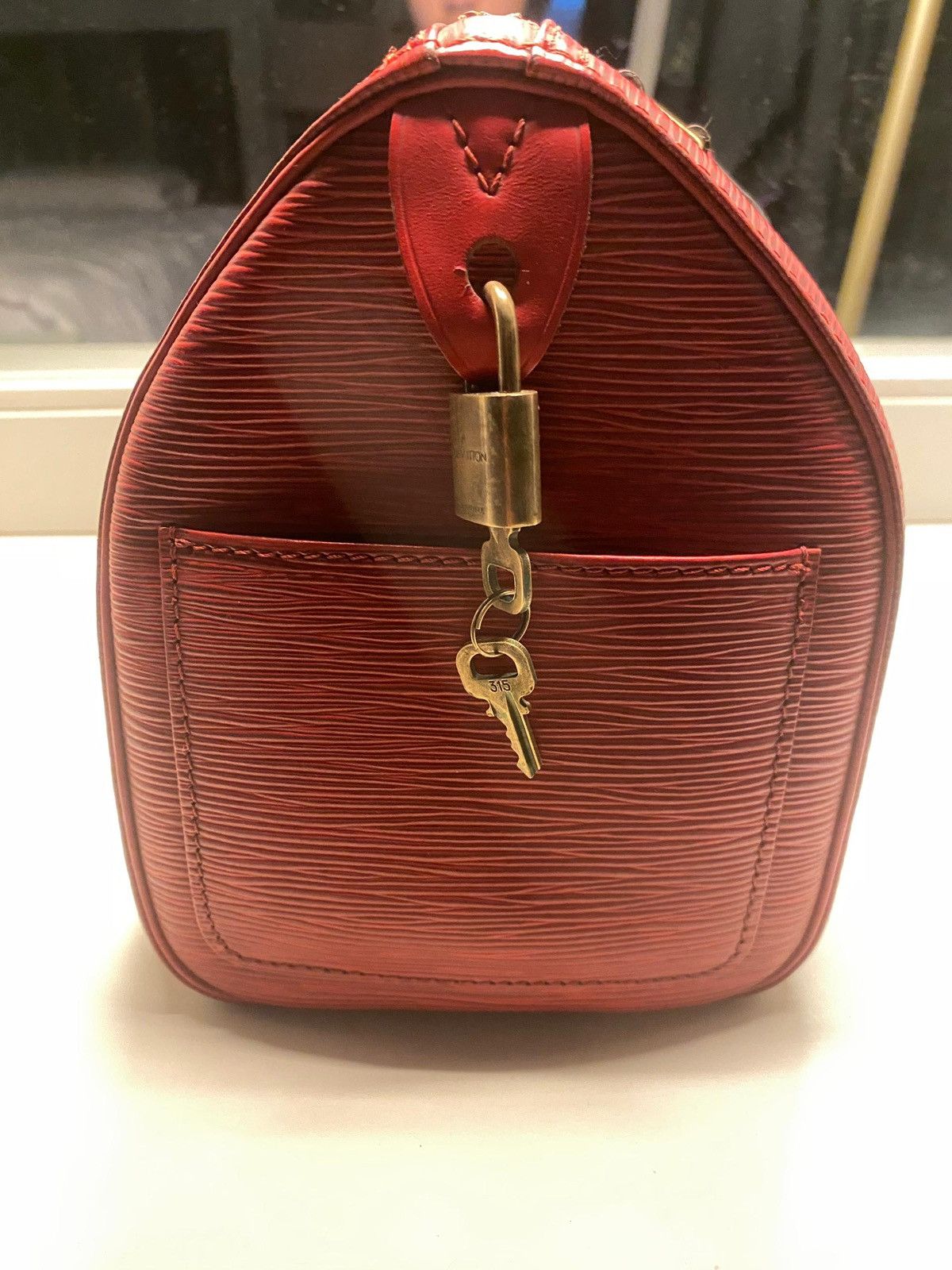 Louis Vuitton Louis Vuitton Epi Speedy Red Size ONE SIZE - 4 Thumbnail