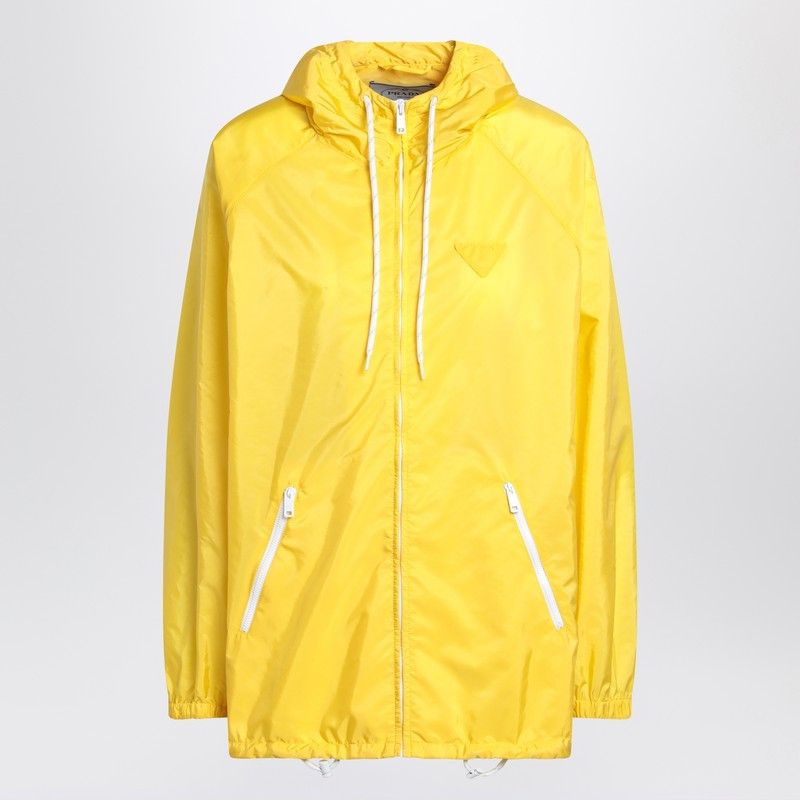 Prada Prada Yellow Raincoat In Lightweight Re-Nylon Size XS / US 0-2 / IT 36-38 - 1 Thumbnail