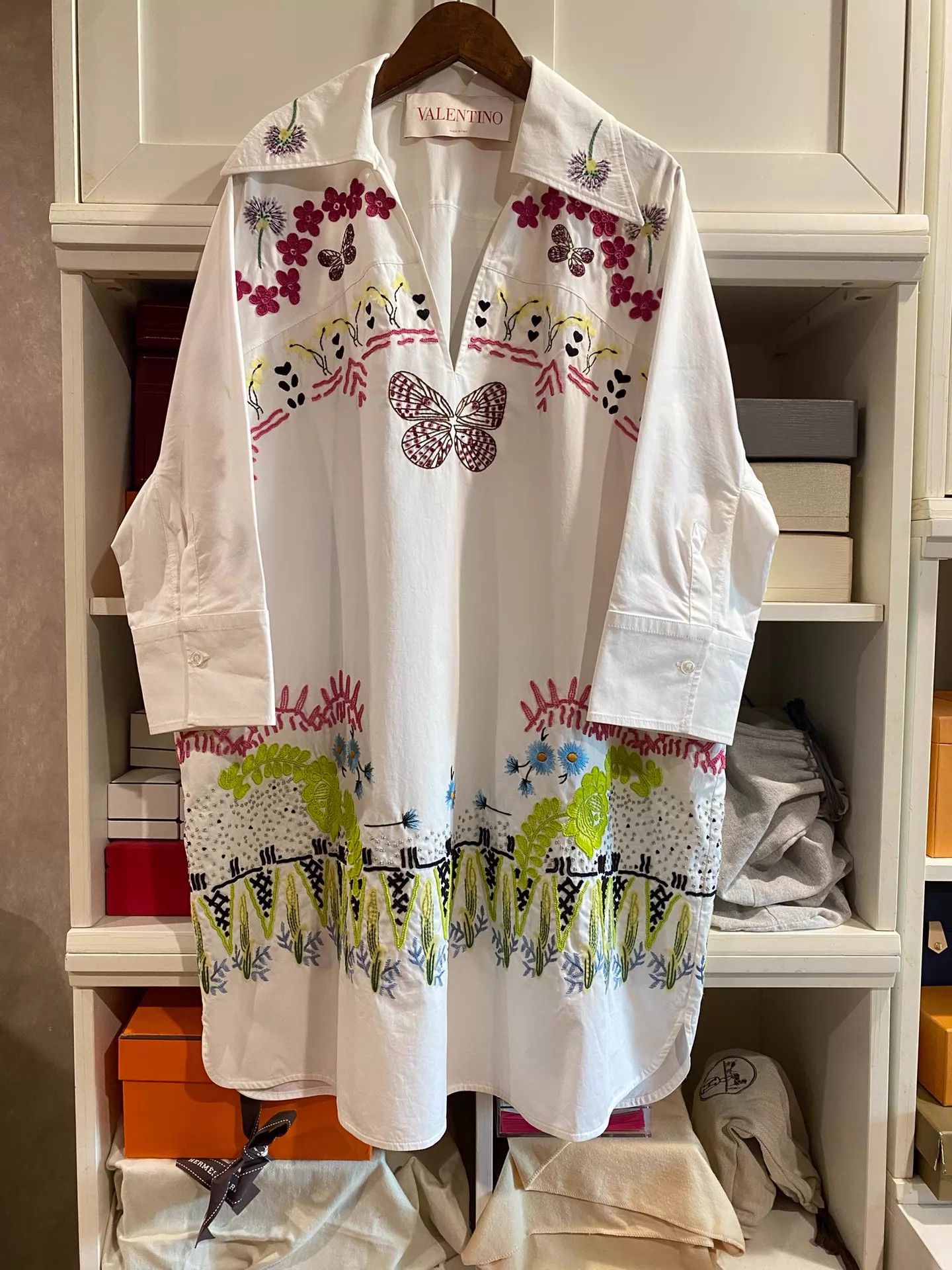 Valentino Valentino 36 Heavy Beaded Embroidery Shirt/Dress Size XS / US 0-2 / IT 36-38 - 1 Thumbnail
