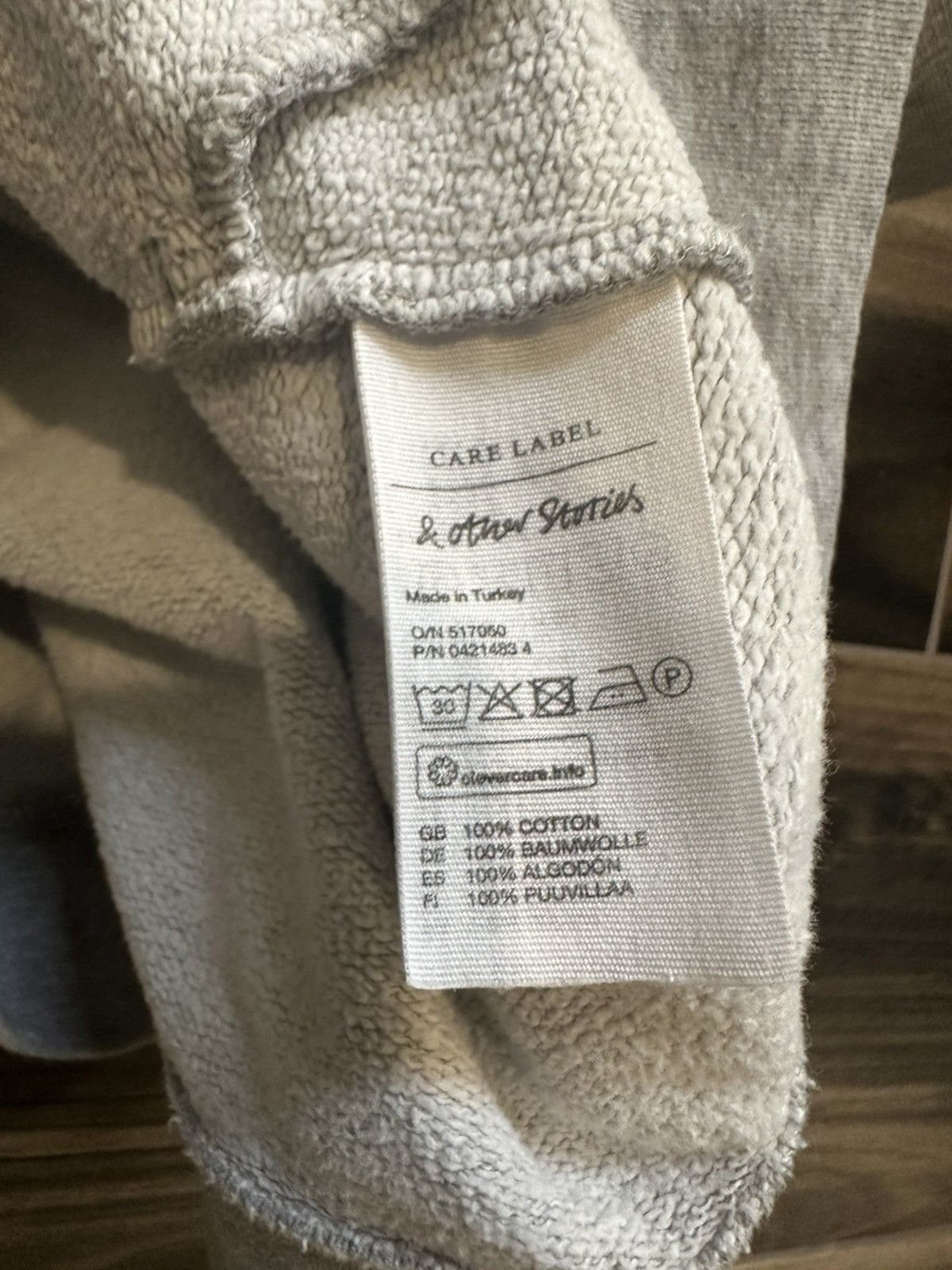 & Other Stories × Vintage & Other Stories zip up gray Hoodie Size L / US 10 / IT 46 - 4 Thumbnail