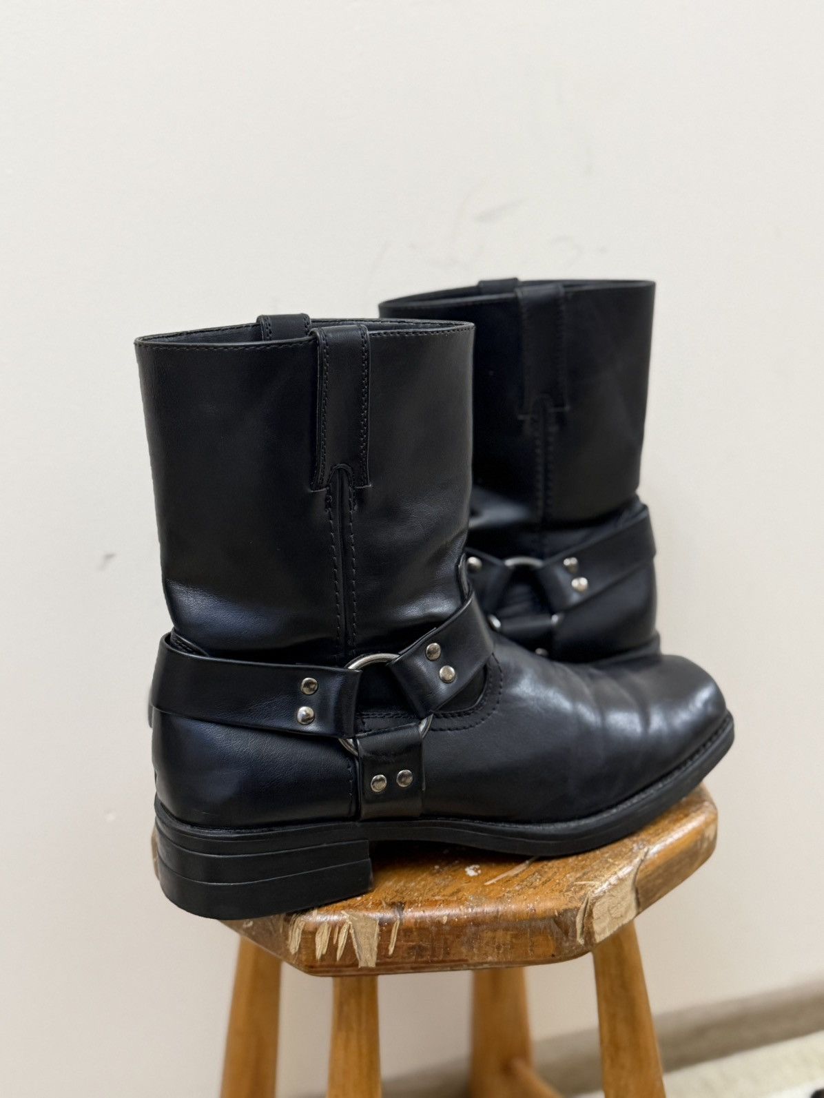 Vintage Vintage Leather Cowboy Biker Leather Guidi Vibe Boots Y2K Size US 9.5 / EU 42-43 - 3 Thumbnail