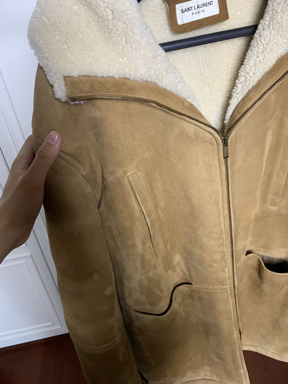 Saint Laurent Paris Saint Laurent 2019FW Tabacco Suede Shearling coat Size US S / EU 44-46 / 1 - 3 Thumbnail
