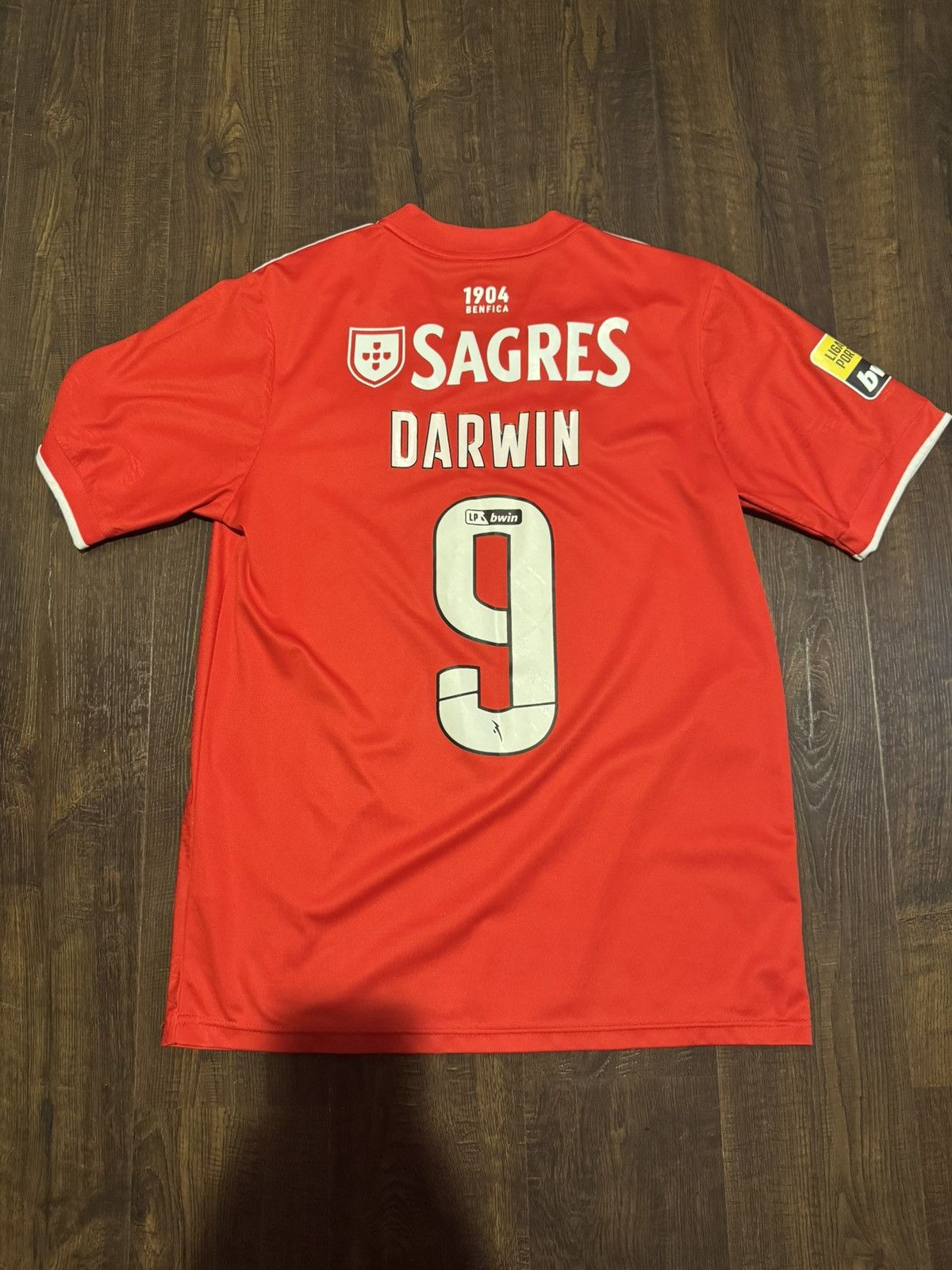 Adidas Benfica Darwin Nunez Jersey 20/21 Size US M / EU 48-50 / 2 - 2 Thumbnail