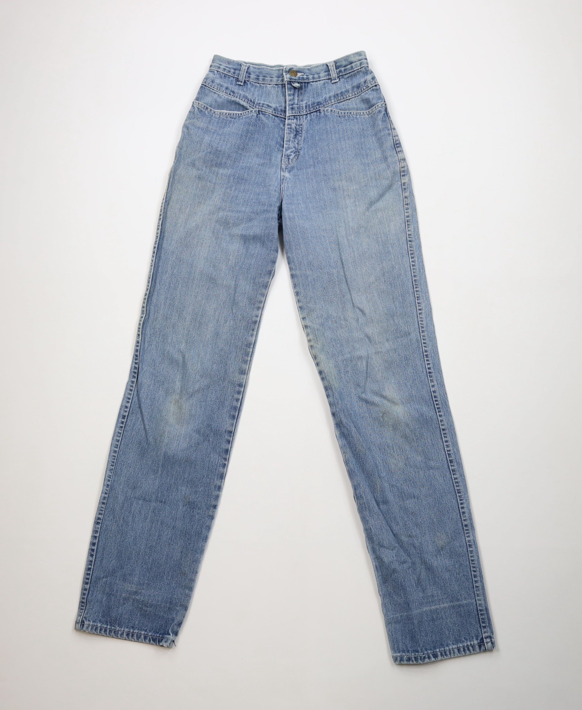 Vintage Vintage 90s Streetwear Striped Straight Leg Denim Jeans Size 32" / US 10 / IT 46 - 1 Thumbnail