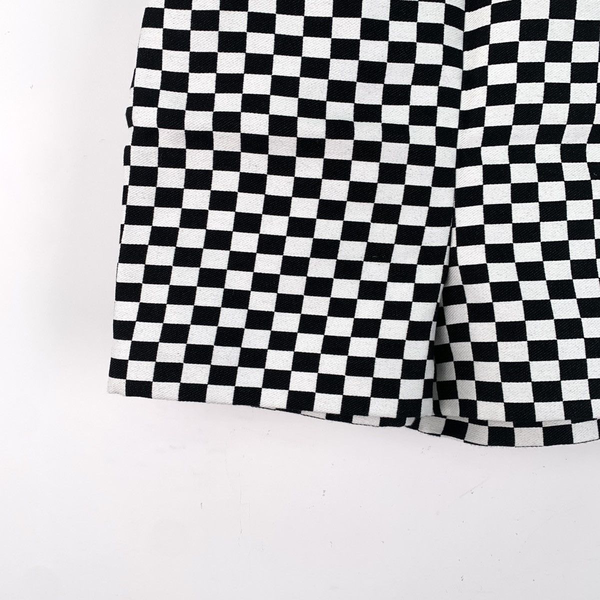 Dior Dior Black and White Checkered Cotton Casual Shorts K26WX Size 24" / US 00 / IT 34 - 4 Thumbnail