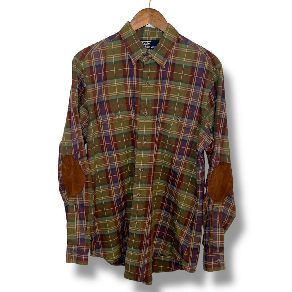 Polo Ralph Lauren Polo Ralph Lauren Plaid Flannel Suede Patch Shooting Bradfor Size US M / EU 48-50 / 2 - 1 Thumbnail