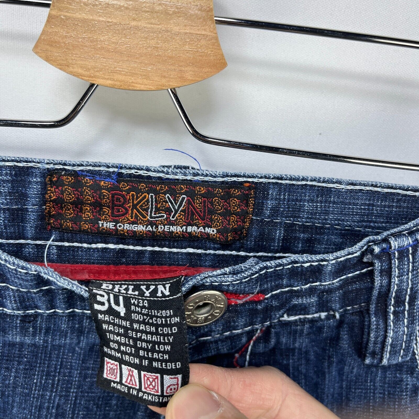 Vintage Vintage Y2K Brooklyn Express Baggy Shorts 34 BRKLYN Jorts Size US 34 / EU 50 - 8 Thumbnail