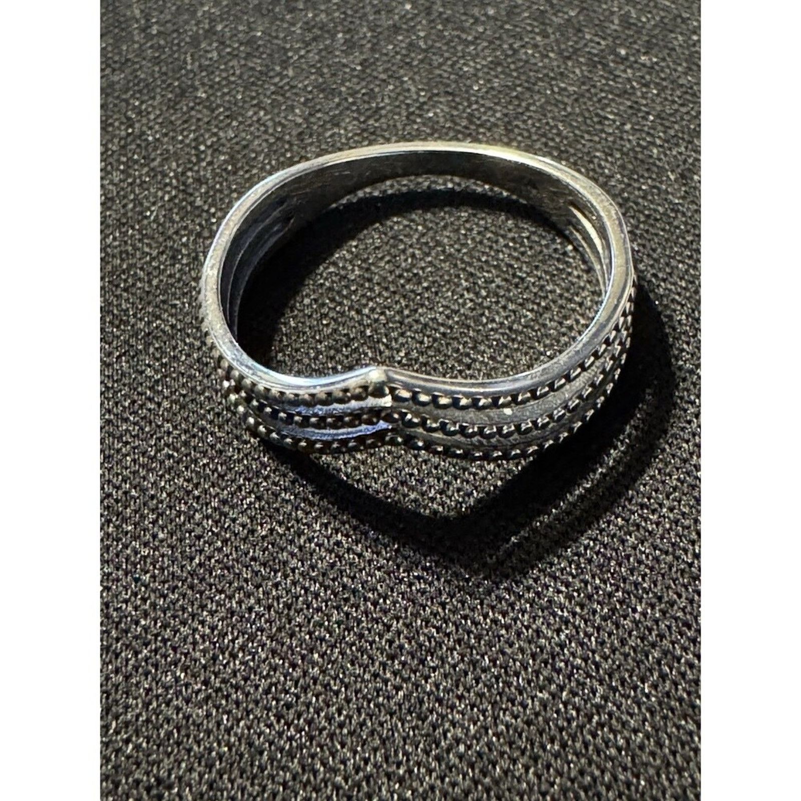 Other 925 Sterling Silver Chevron Style 3 Wire Ring Size 7 Size ONE SIZE - 3 Thumbnail