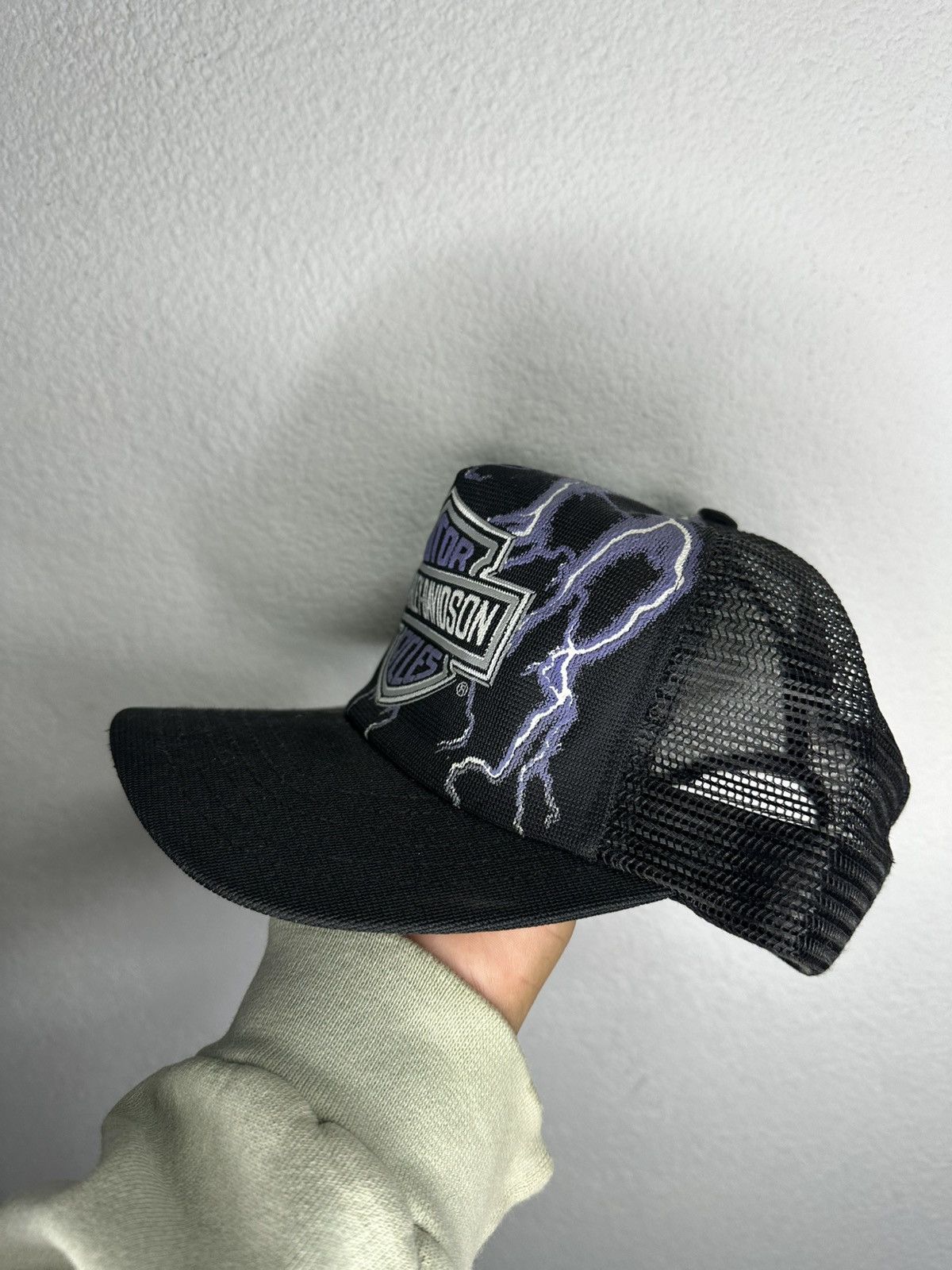 Harley Davidson Vintage Harley Davidson lightning hat Size ONE SIZE - 2 Thumbnail