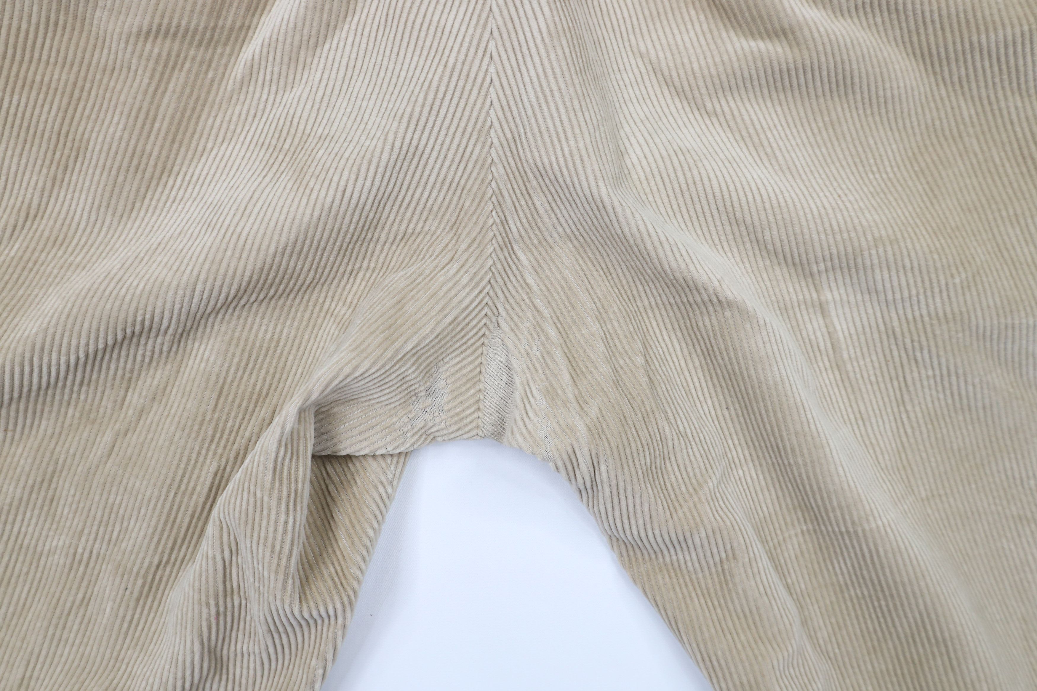 Bills Khakis × Vintage Vintage 90s Bills Khakis M2 Pleated Corduroy Pants Beige USA Size US 36 / EU 52 - 15 Thumbnail