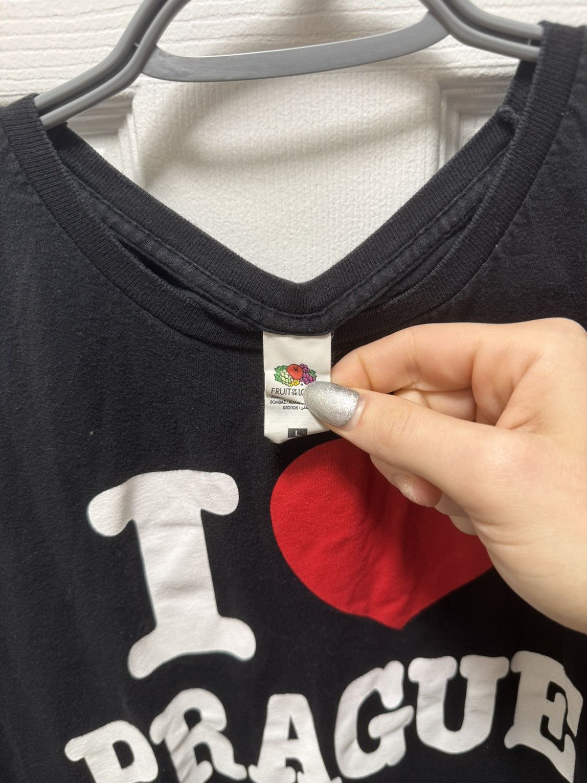 I Love NY Fruit of the Loom I Love Prague I Love NY Shirt Vintage Rare Size US L / EU 52-54 / 3 - 3 Thumbnail