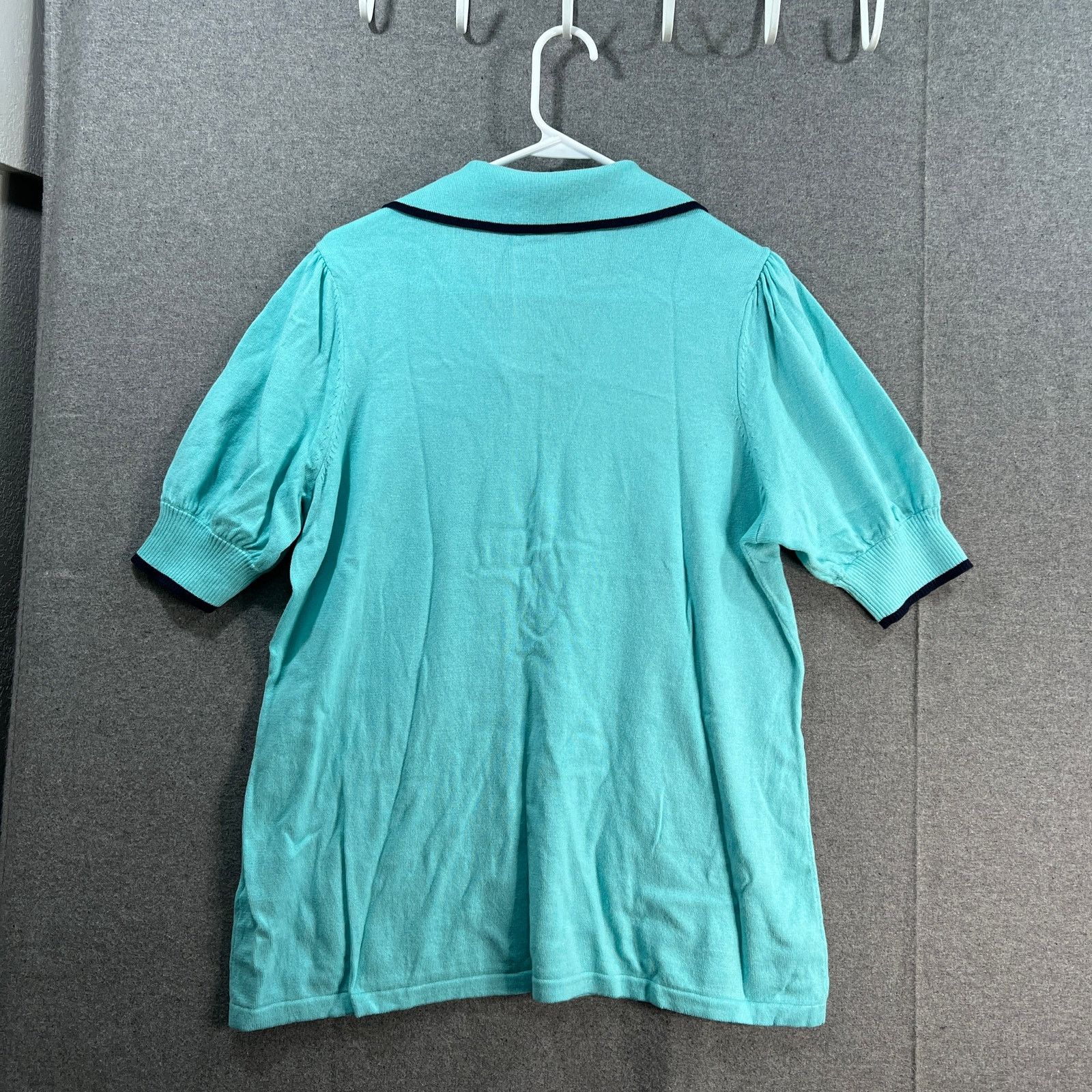 Isaac Mizrahi Isaac Mizrahi LIVE! Elbou Sleeve Polo Sueater Size L / US 10 / IT 46 - 2 Thumbnail