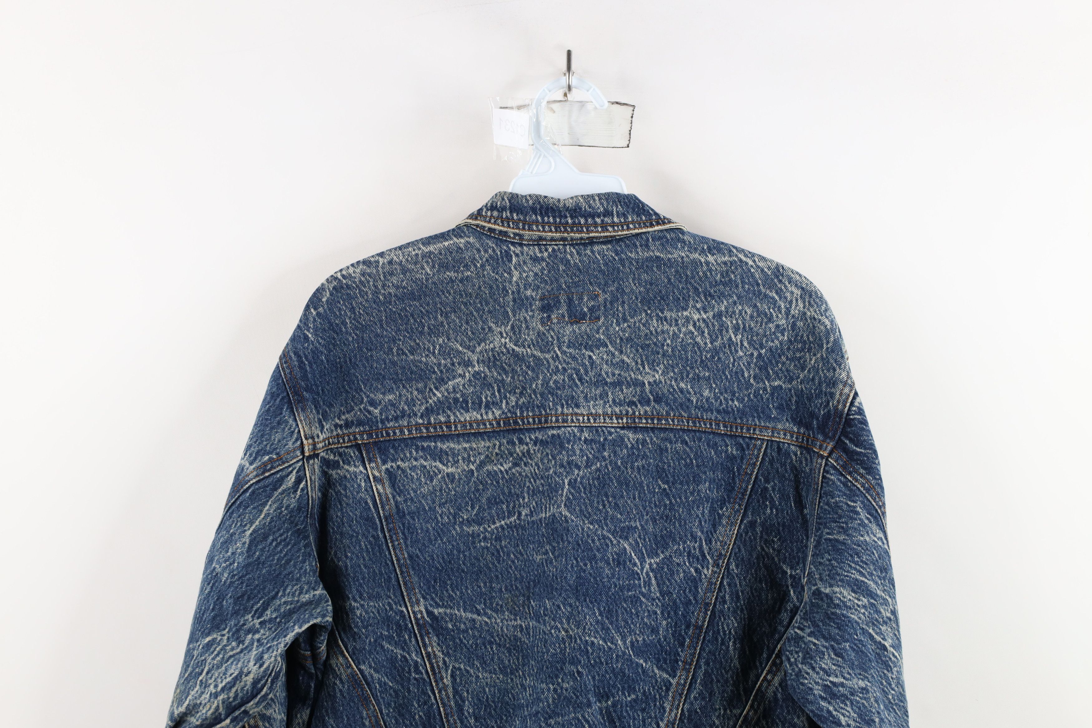 Vintage Vintage 90s Streetwear Acid Wash Denim Trucker Jacket Size M / US 6-8 / IT 42-44 - 13 Thumbnail