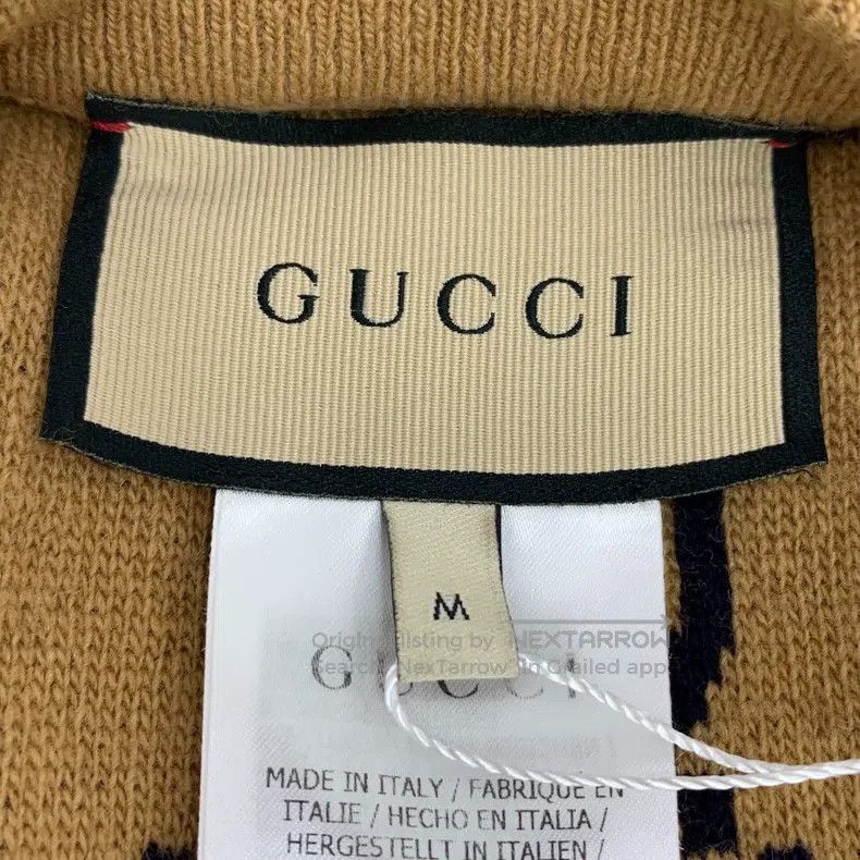 Gucci Gucci Colour block logo jacquard full-print wool V-neck si Size M / US 6-8 / IT 42-44 - 5 Thumbnail