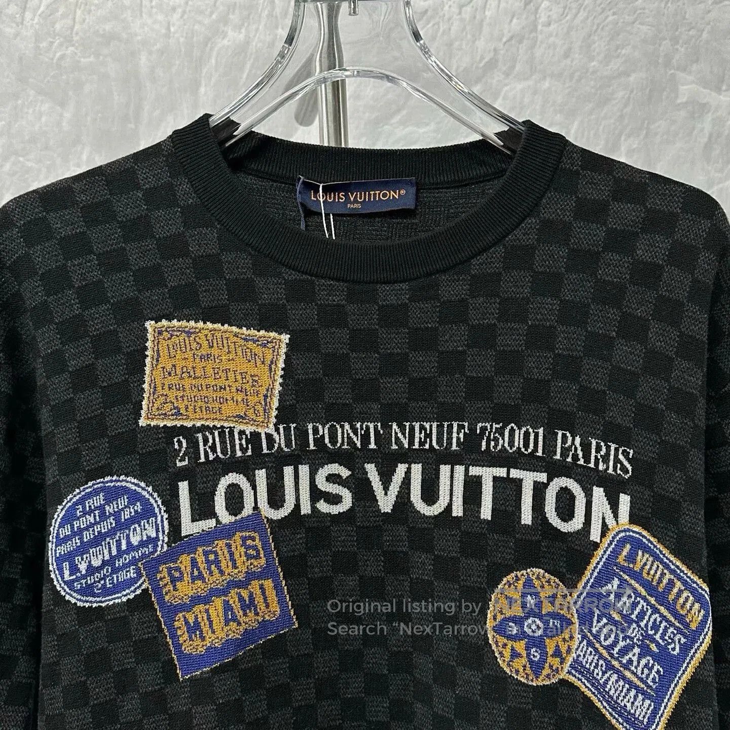 Louis Vuitton louis vuitton black logo knit short sleeve. Size US M / EU 48-50 / 2 - 2 Thumbnail