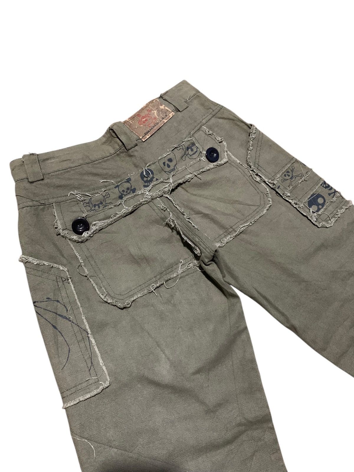 If Six Was Nine Vintage Gaibatou japan skull dragon fatigue monkey pants Size US 28 / EU 44 - 6 Thumbnail