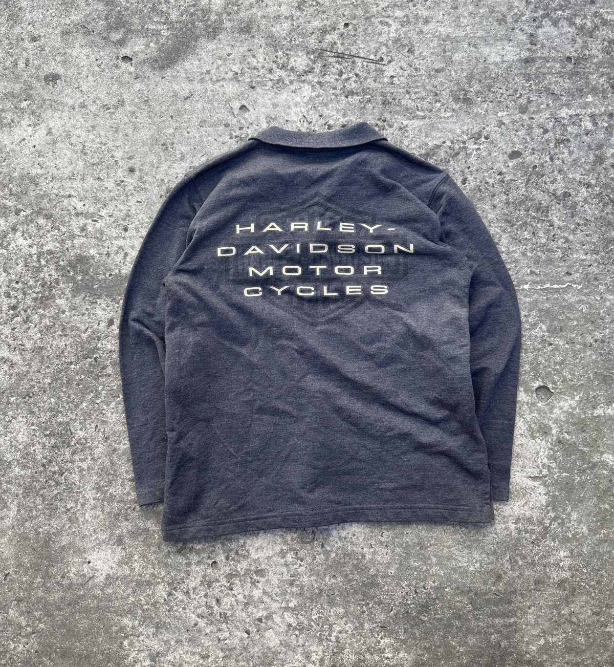 Harley Davidson Vintage Harley-Davidson Big Logo Back Sweater Biker M USA Size US M / EU 48-50 / 2 - 1 Thumbnail