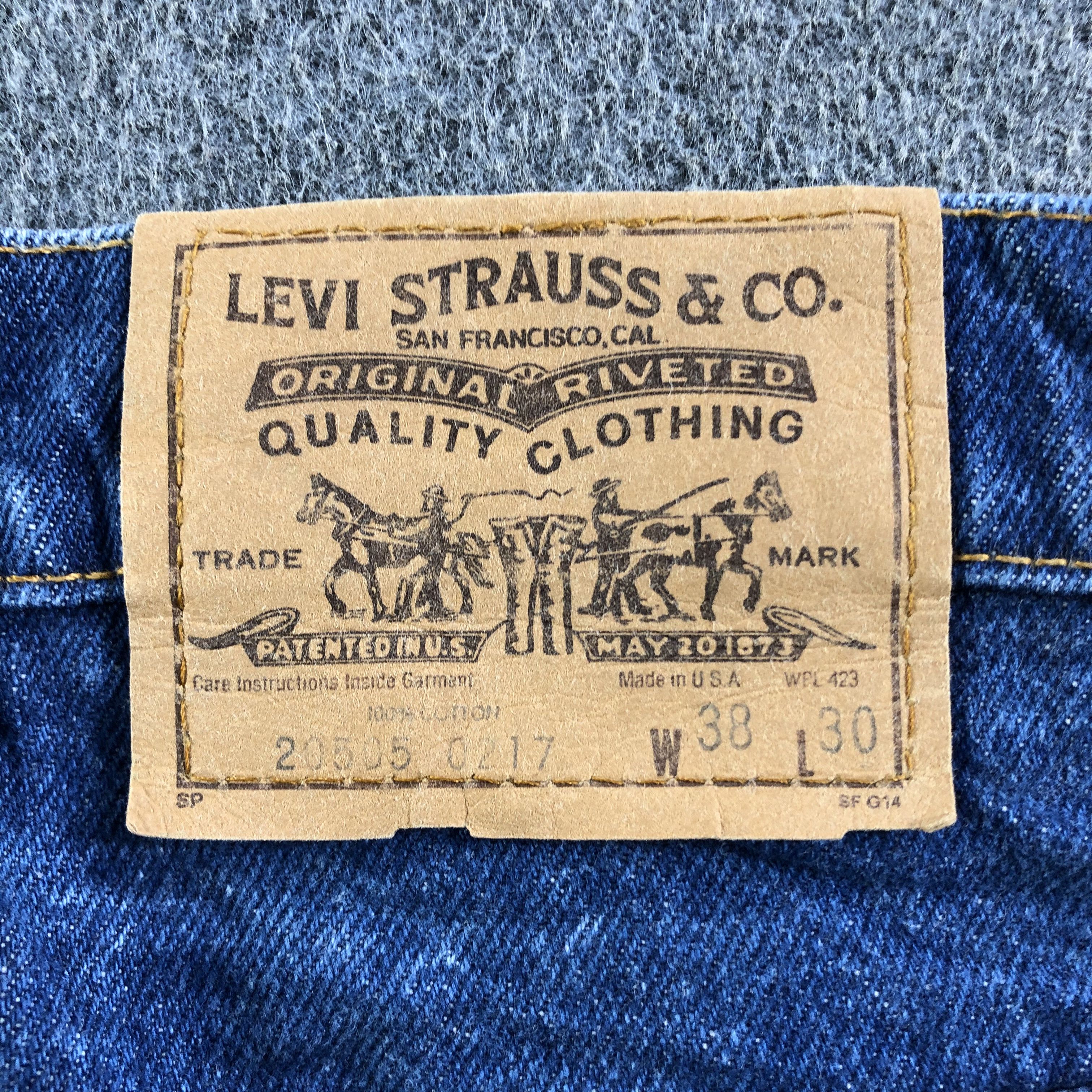 Levi's Vintage Blue Wash Levis 505 Jeans-J3494 Size US 37 - 5 Thumbnail