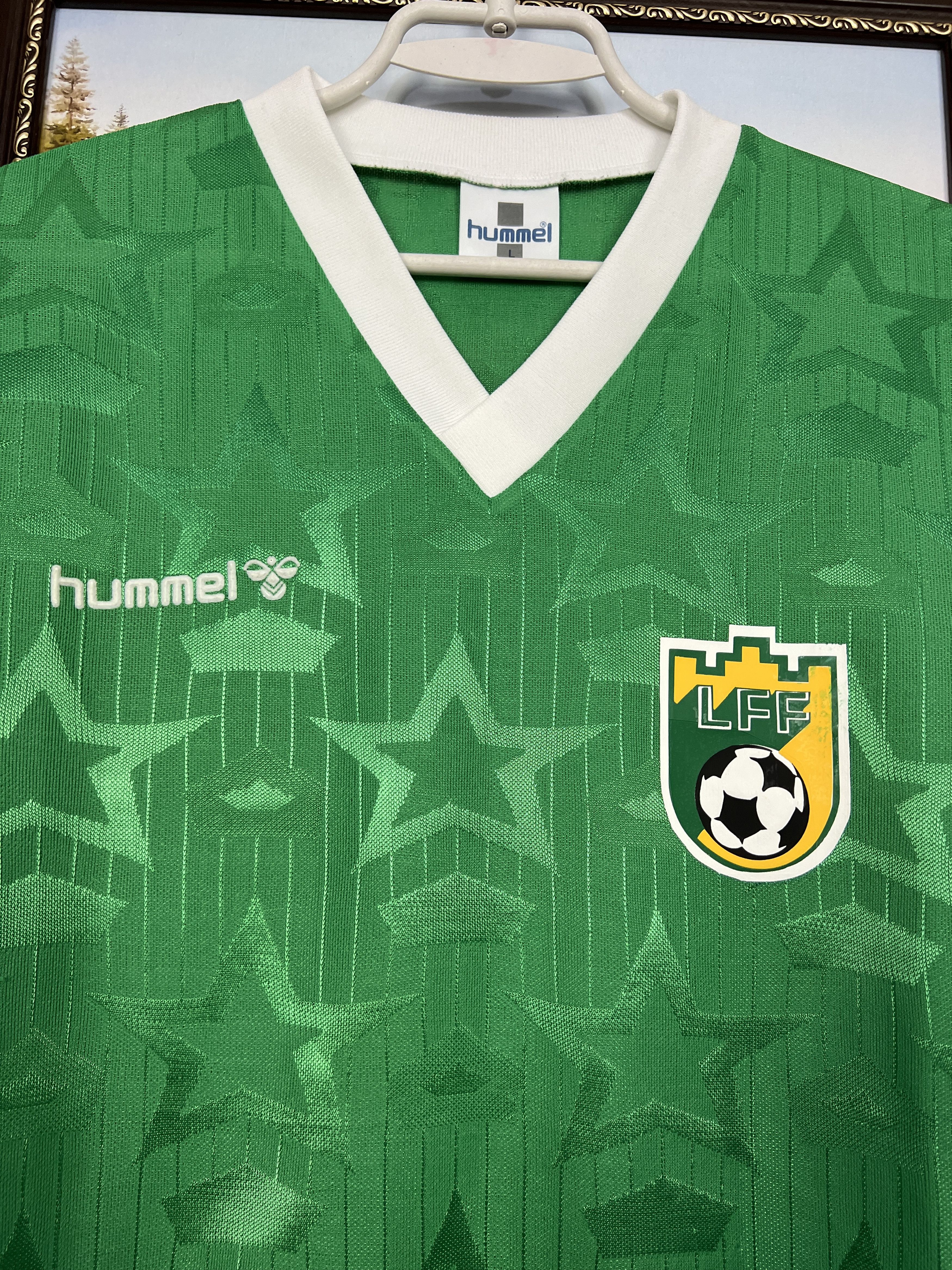 Hummel Lithuania Away football shirt 1998 Soccer Jersey National Size US L / EU 52-54 / 3 - 5 Thumbnail