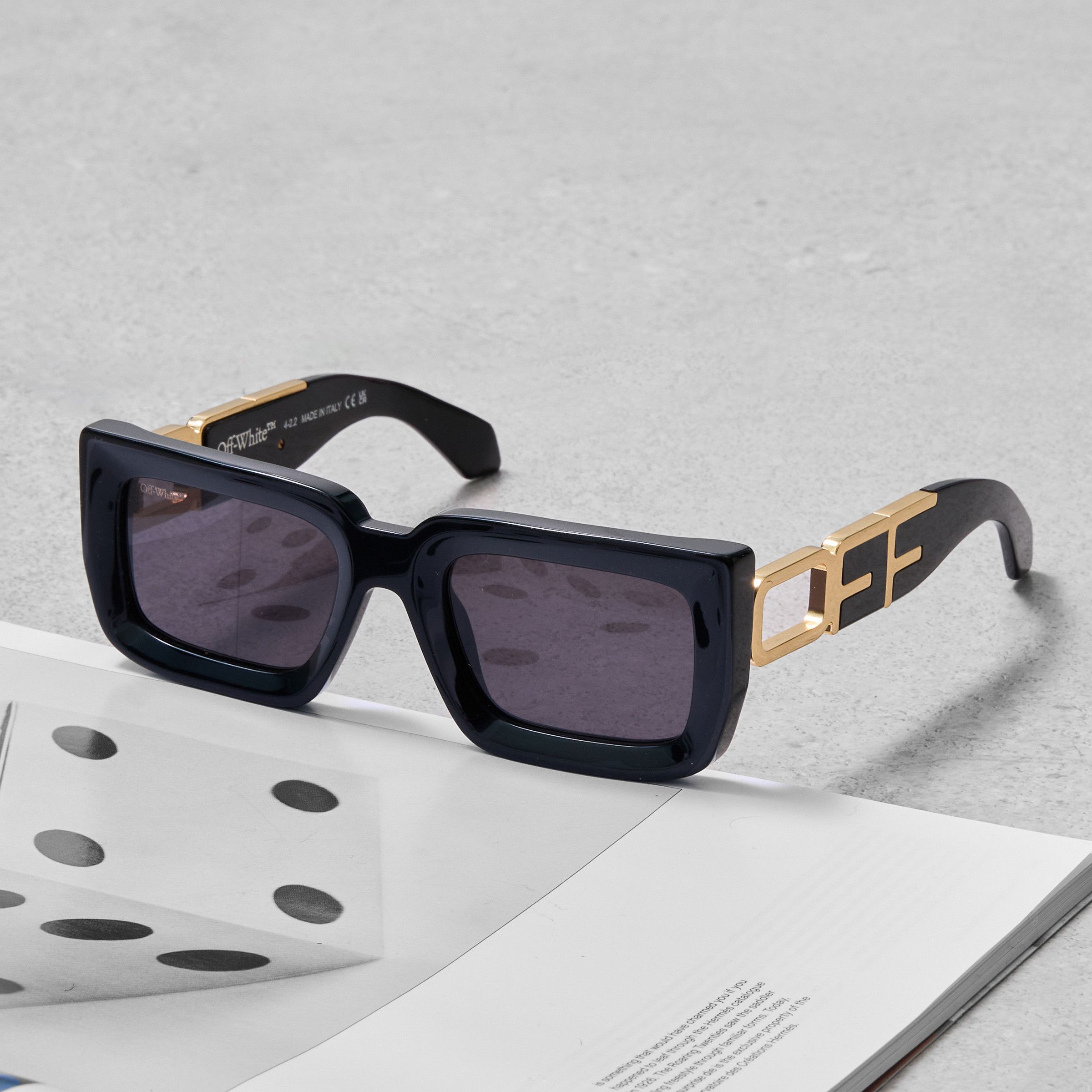 Off-White OFF WHITE Boston Rectangular Frame Sunglasses Size ONE SIZE - 3 Thumbnail
