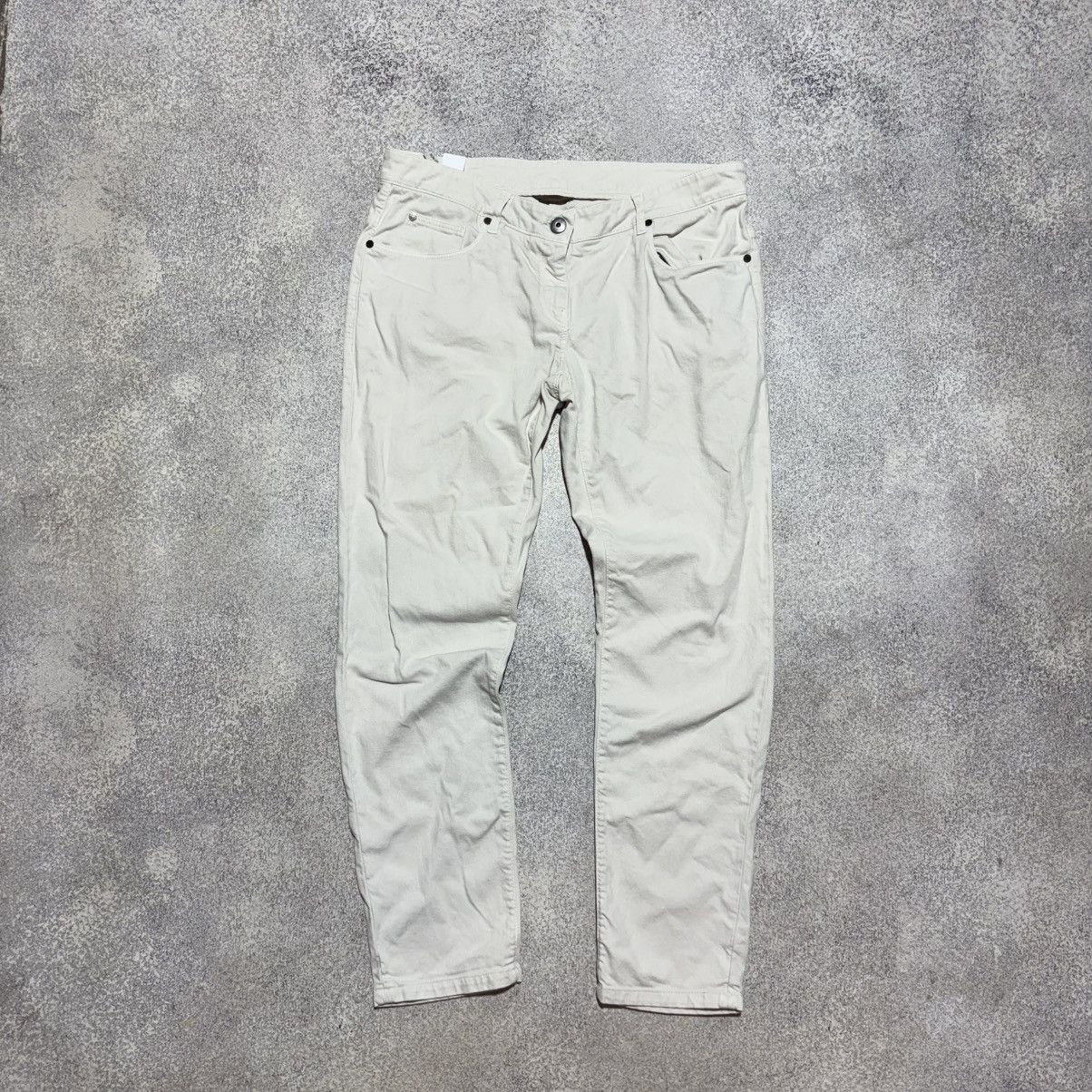 Brunello Cucinelli Brunello Cucinelli White Leg Jeans Trousers Low Waist IT46 Size 32" / US 10 / IT 46 - 4 Thumbnail