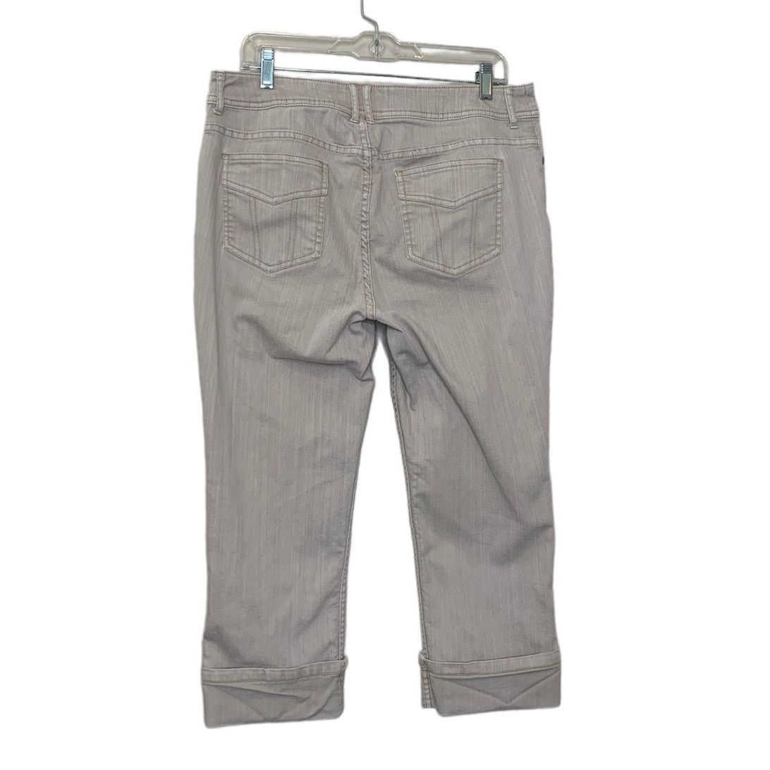 Chicos Chico's Platinum denim straight leg capri jeans size 2 - L Size 36" / US 14 / IT 50 - 2 Thumbnail