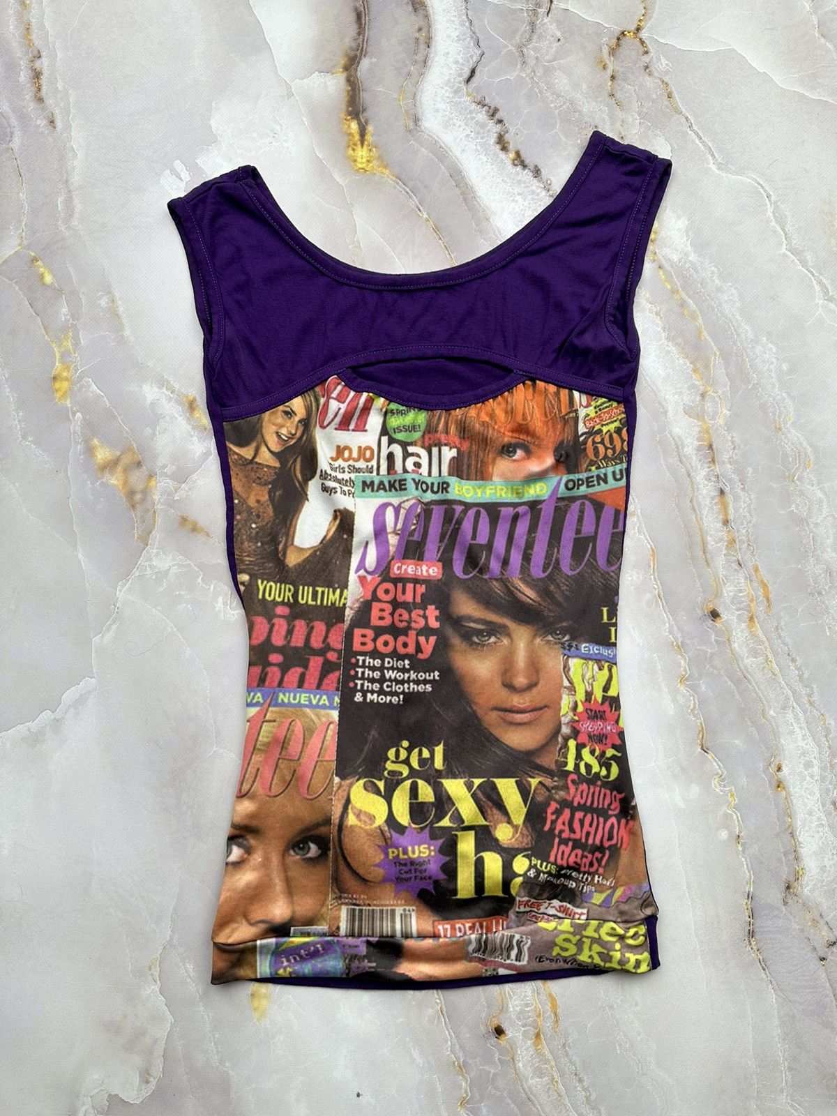 Japanese Brand Vintage Printed Tank Top (V2) Size XS / US 0-2 / IT 36-38 - 1 Thumbnail