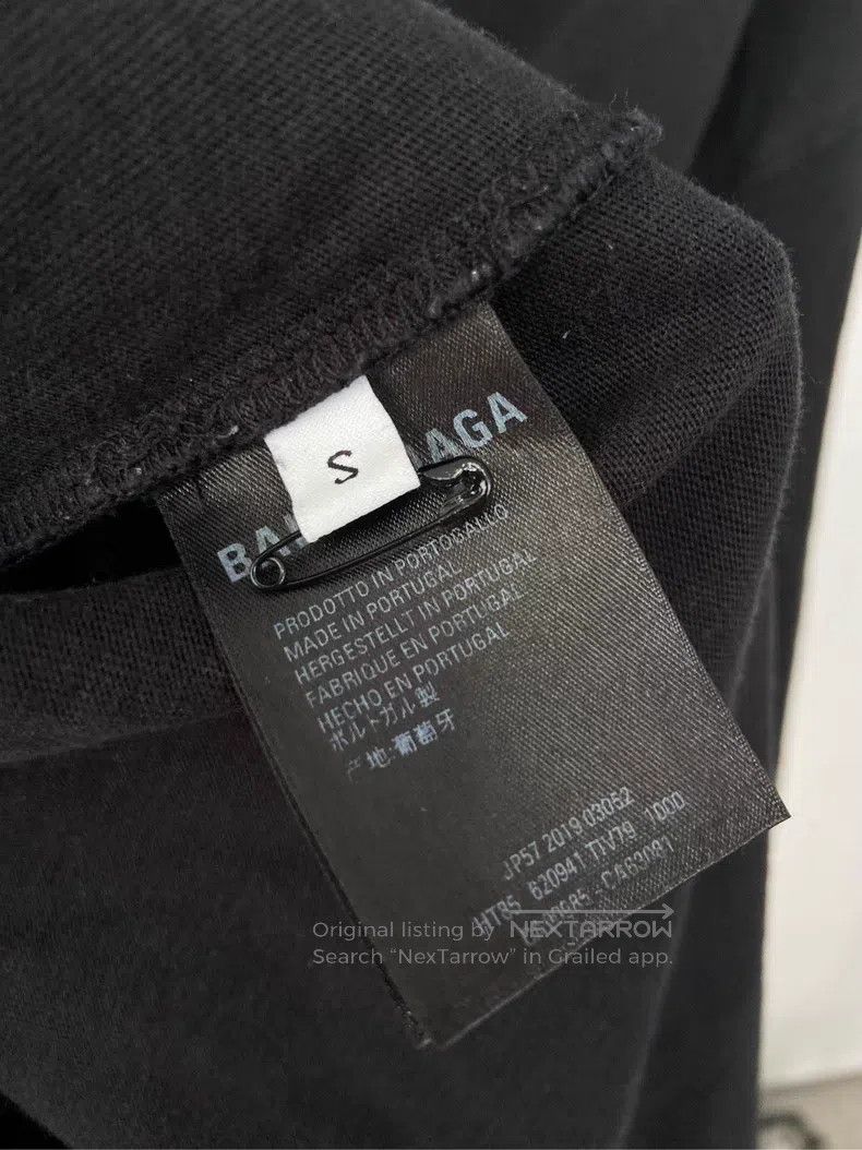 Balenciaga Balenciaga Letter logo print, black short sleeve Size US S / EU 44-46 / 1 - 5 Thumbnail