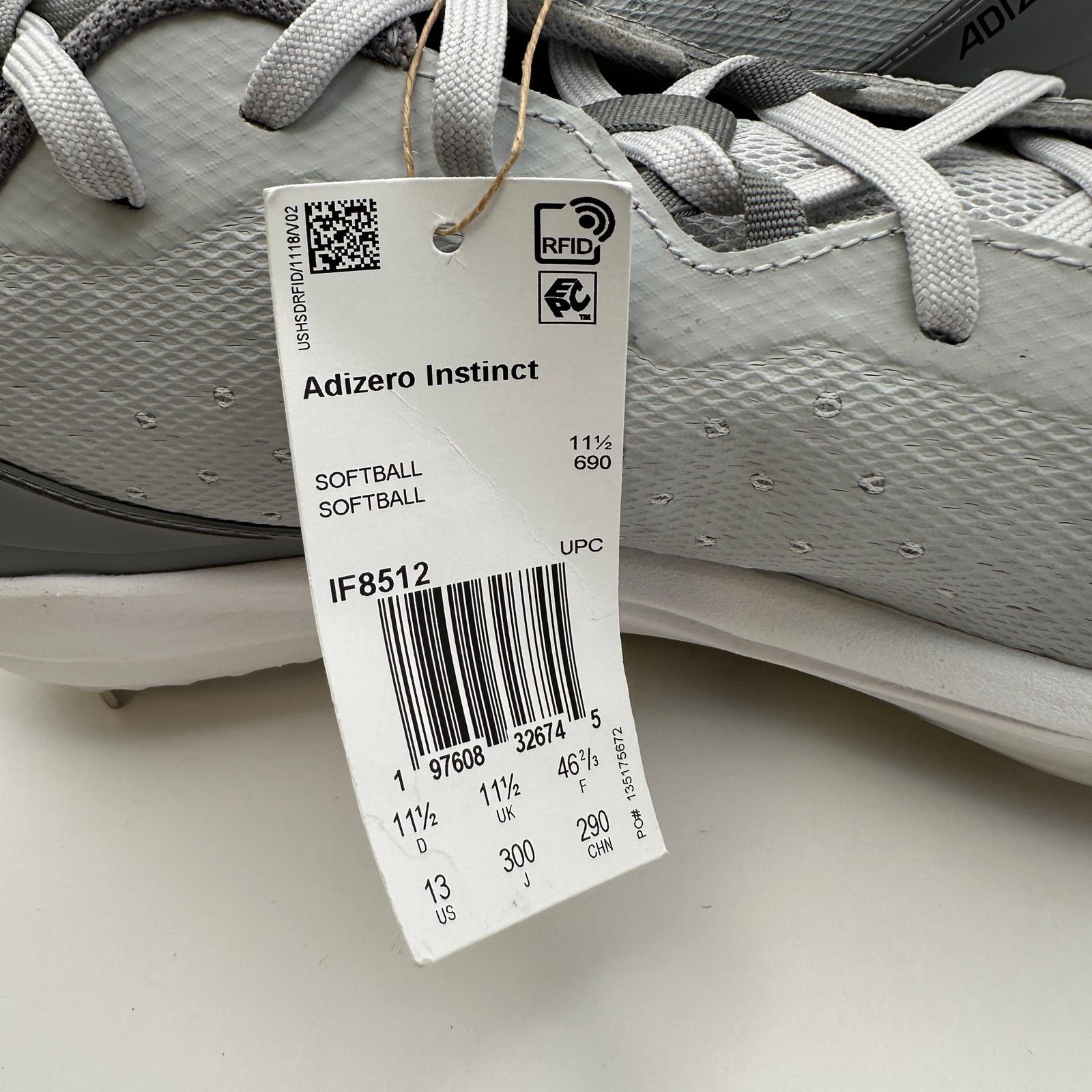 Adidas ADIDAS Women's 13 Adizero Instinct Softball Cleats IF8512 Size US 12 / IT 42 - 6 Thumbnail