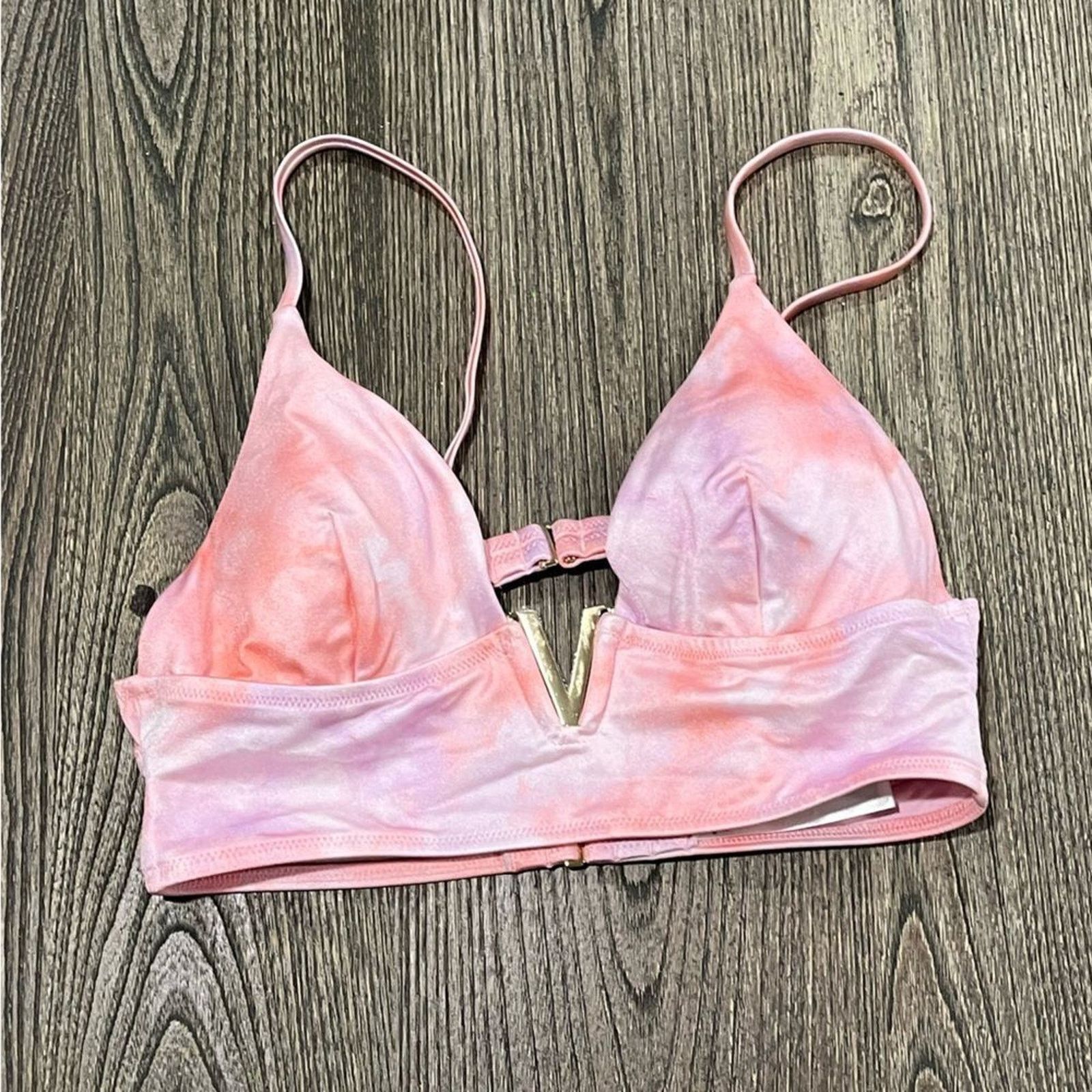 Victoria's Secret NWOT Victoria's Secret Monaco V-Hardware Bikini Top Size M Size ONE SIZE - 1 Thumbnail