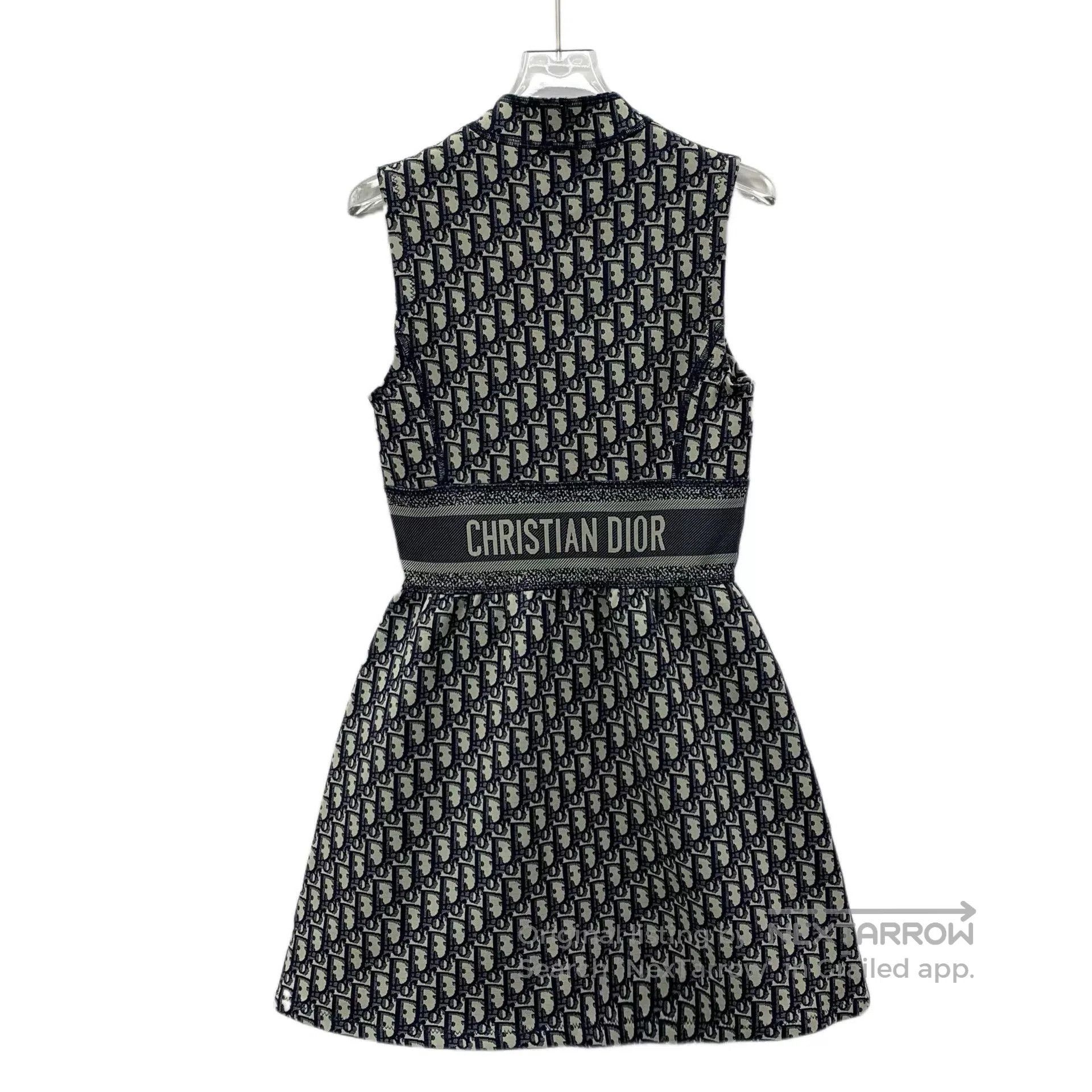 Dior Dior Colorful Logo Sleeveless Half-Zip Dress. Size M / US 6-8 / IT 42-44 - 2 Thumbnail