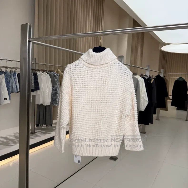 Hermes Hermes Ivory Wool High Neck Knit Sweater Size XS / US 0-2 / IT 36-38 - 2 Thumbnail