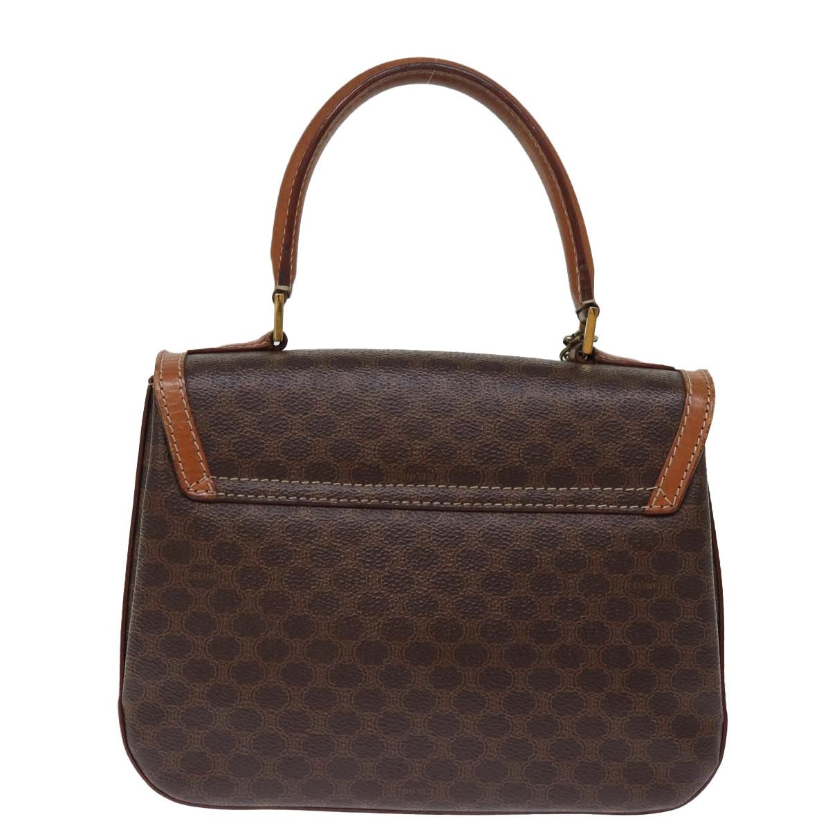 Celine CELINE Macadam Canvas Hand Bag Pvc Brown Size ONE SIZE - 3 Thumbnail