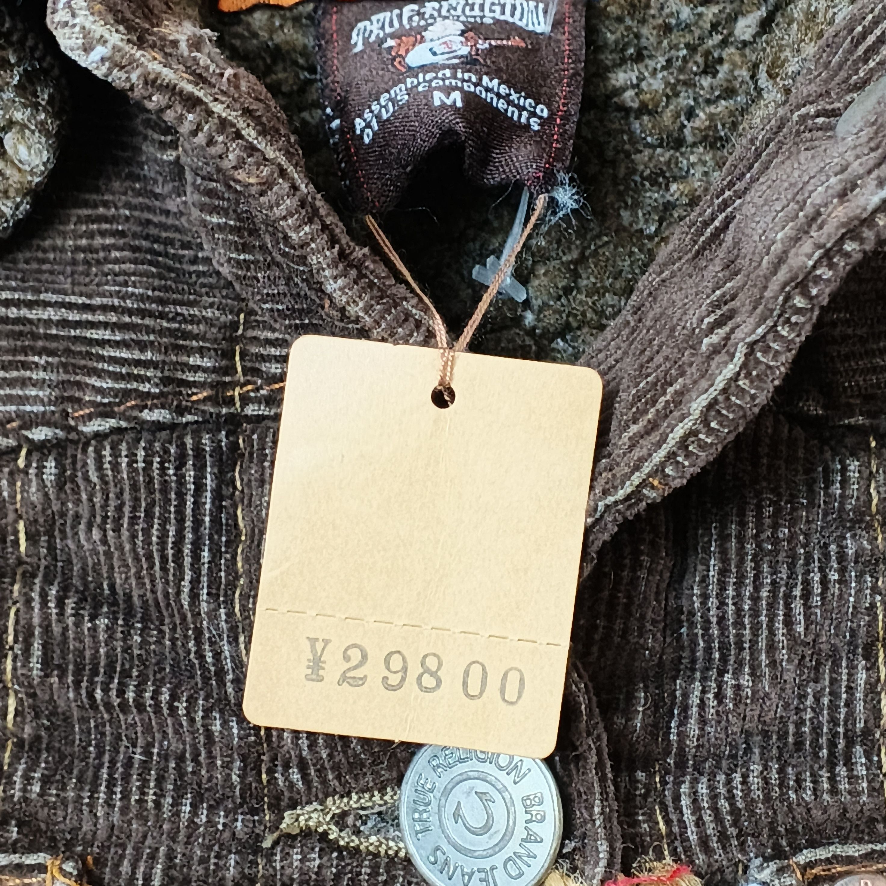True Religion Vintage 90's True Religion Corduroy Cropped Denim Jacket Size M / US 6-8 / IT 42-44 - 14 Thumbnail