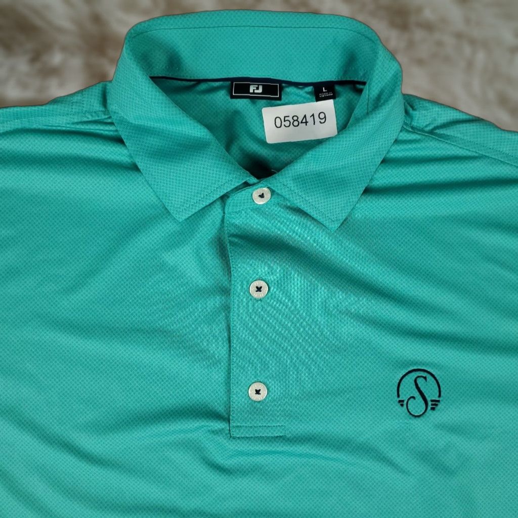 Footjoy FJ Polo Shirt Mens Size Large Turquoise Blue Short Sleeve Casual Sport Golf Shirt L Mens Polo FJ Turquoise Blue Short Sleeve Polo Shirt Size US L / EU 52-54 / 3 - 1 Thumbnail
