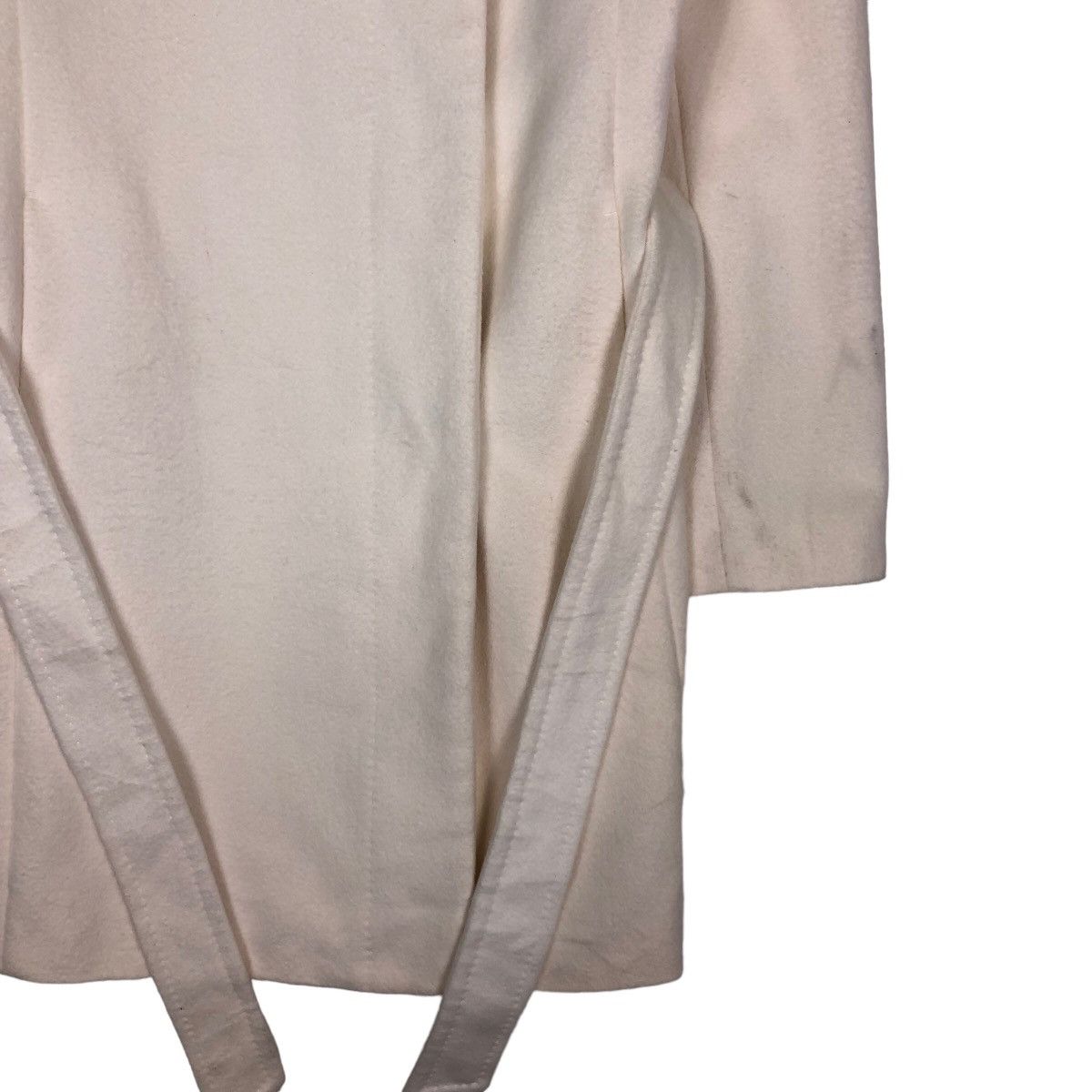 Japanese Brand 🔥Rich Pearl White Wool Long Jacket Ined Angora Japan Made Size US M / EU 48-50 / 2 - 5 Thumbnail