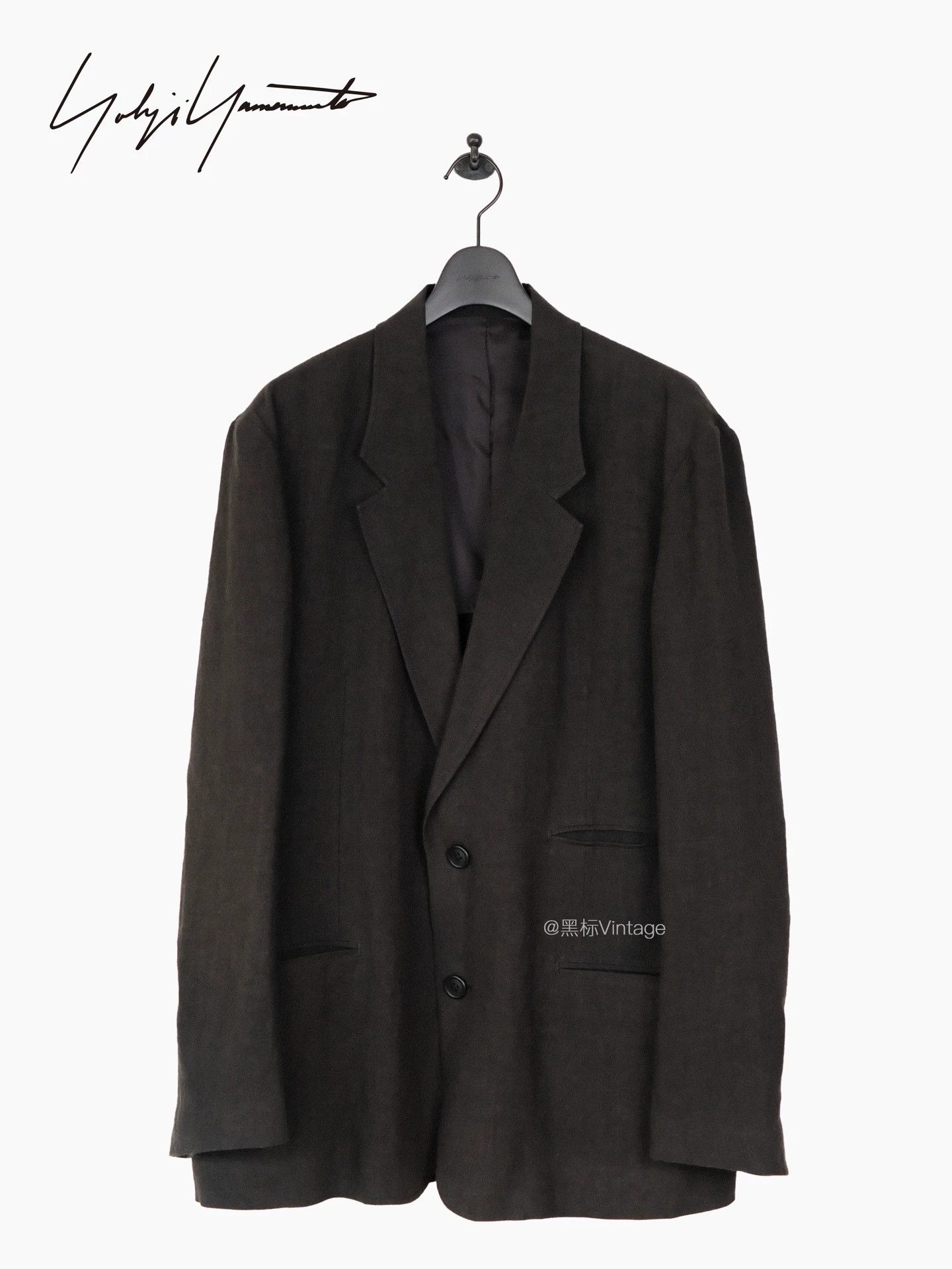 Yohji Yamamoto Yohji Yamamoto 24SS Vintage Linen Suit Jacket Gray-Brown Size US M / EU 48-50 / 2 - 5 Thumbnail