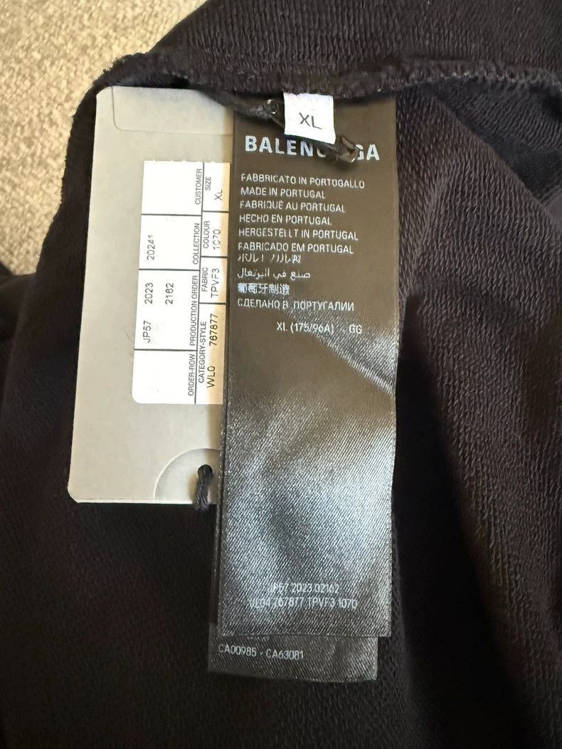 Balenciaga Balenciaga Black Overlapping 3B Hoodie Jacket-2506 Size US XL / EU 56 / 4 - 5 Thumbnail